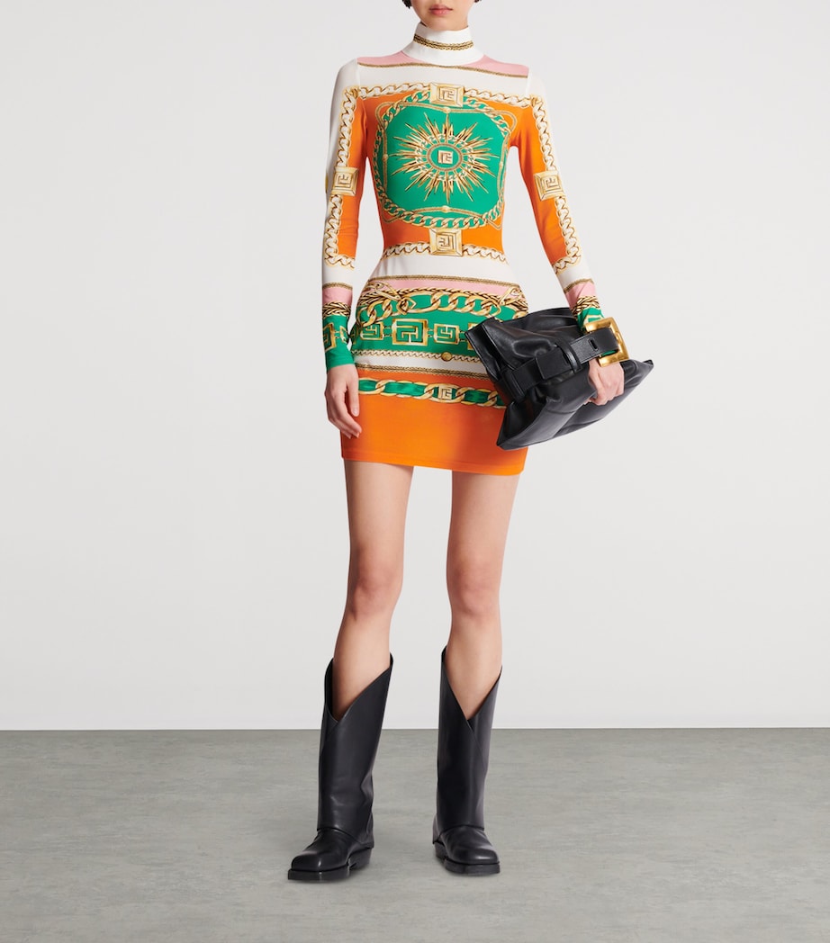 Jersey Printed High-Neck Mini Dress AAA MULTICOLORE Image 2