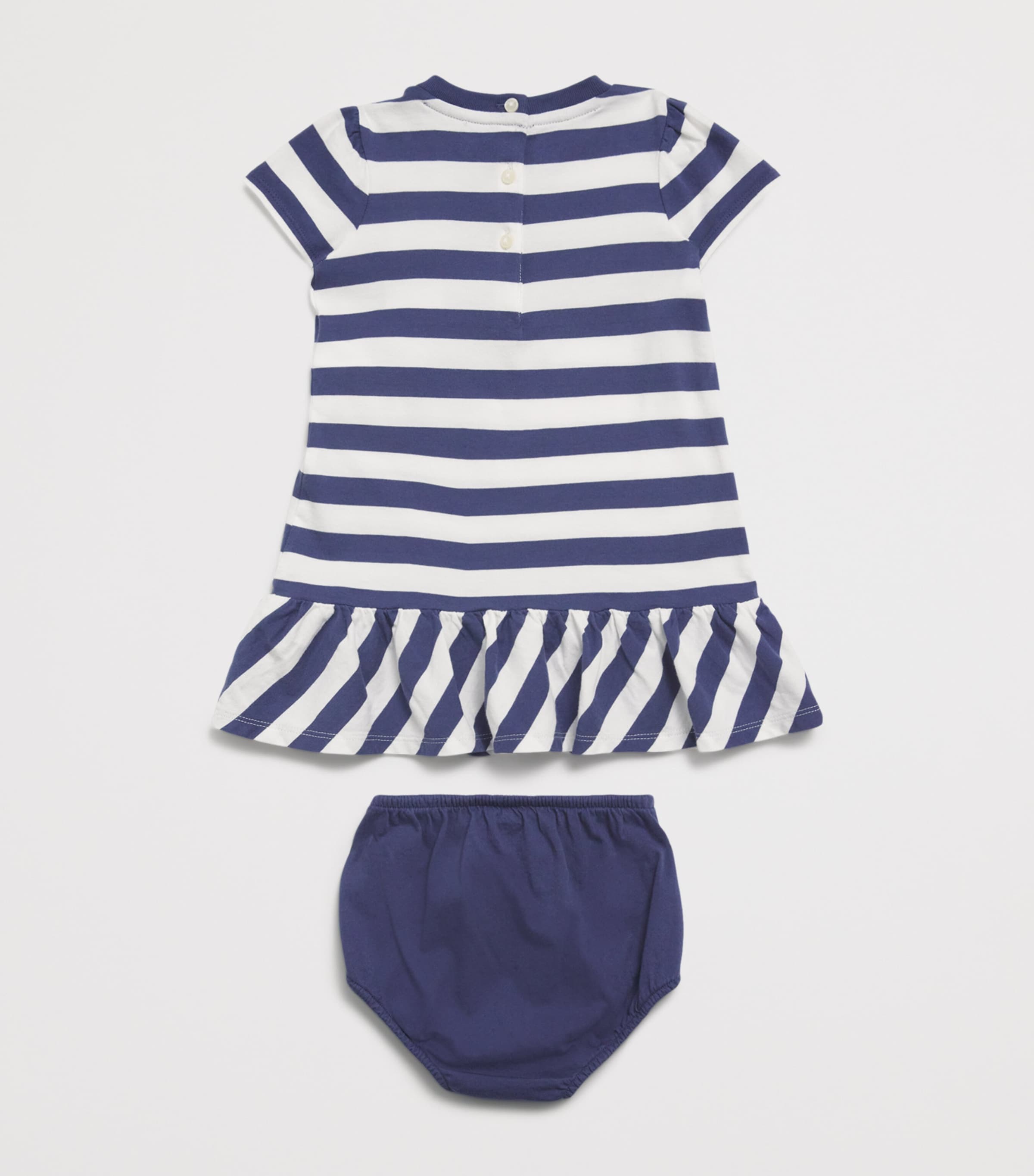 Ralph Lauren Kids Stripe Bear Dress and Bloomers Set (3-24 Months) Image 2