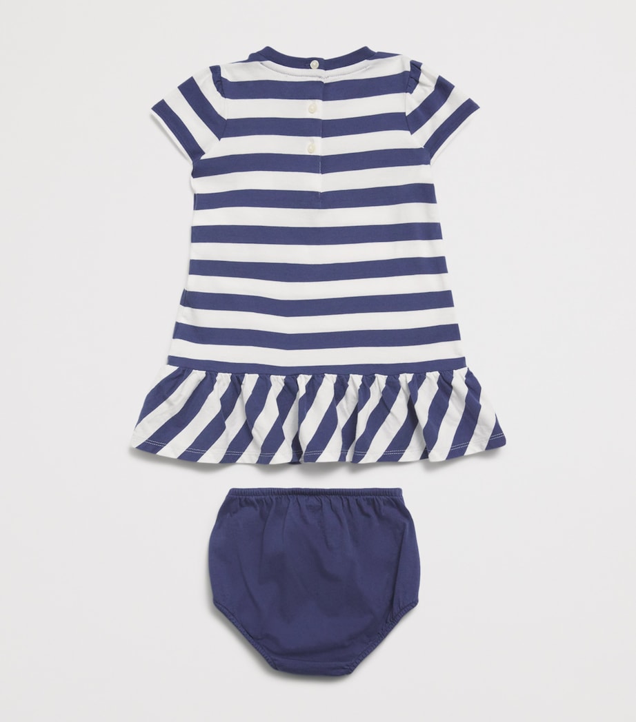 Ralph Lauren Kids Stripe Bear Dress and Bloomers Set (3-24 Months) Image 2