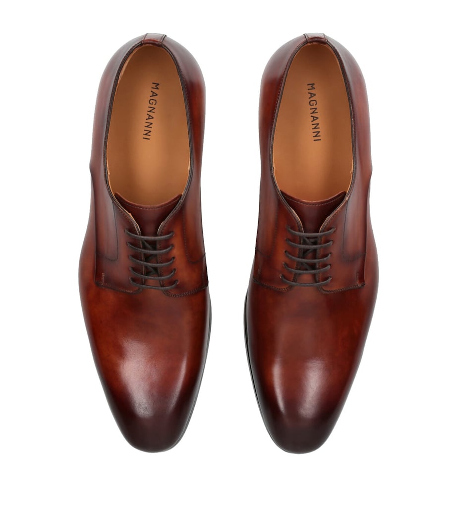 Leather Derby Shoes BROWN Image 4
