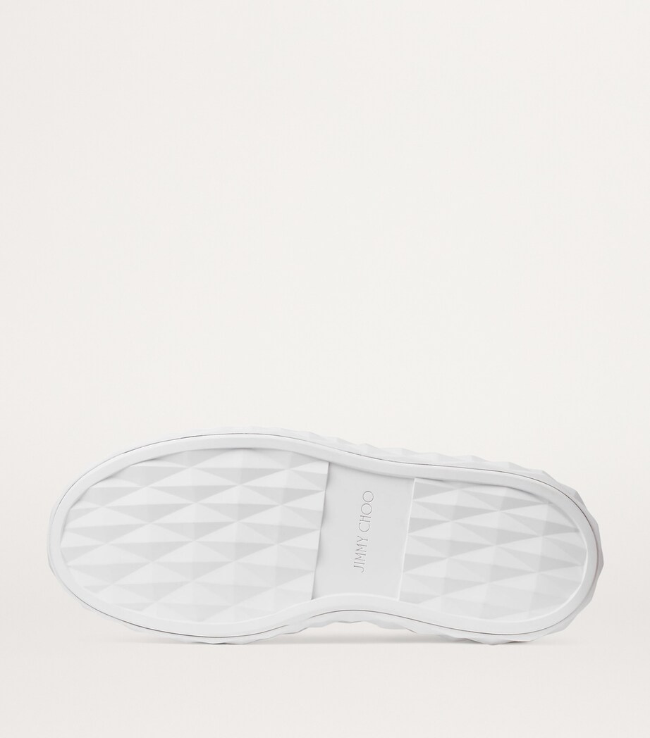 Jimmy Choo Diamond Maxi Leather Slingback Sneakers V White/powder Pink Image 5