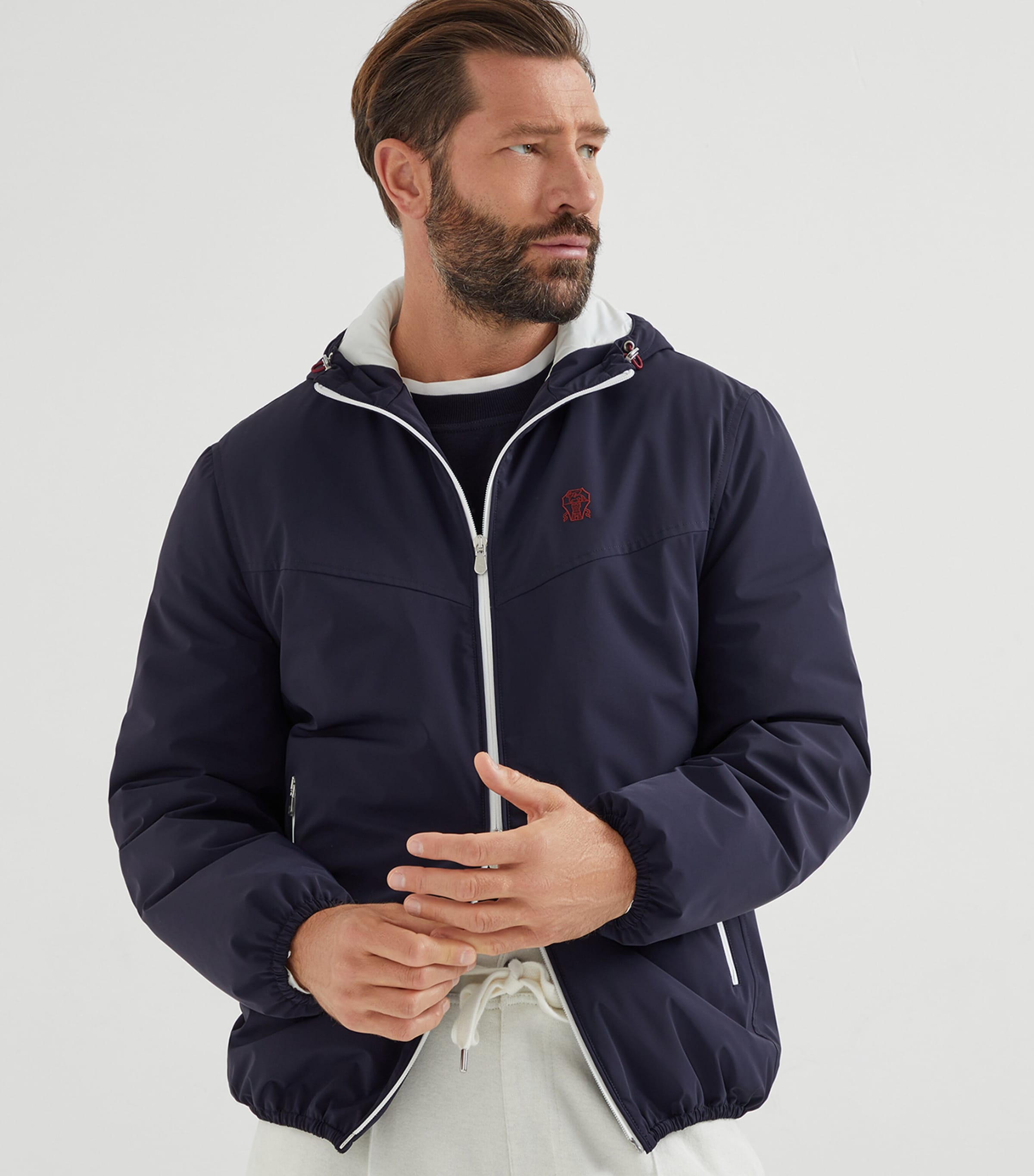 Bonded Taffeta Logo Jacket C1086 Image 2