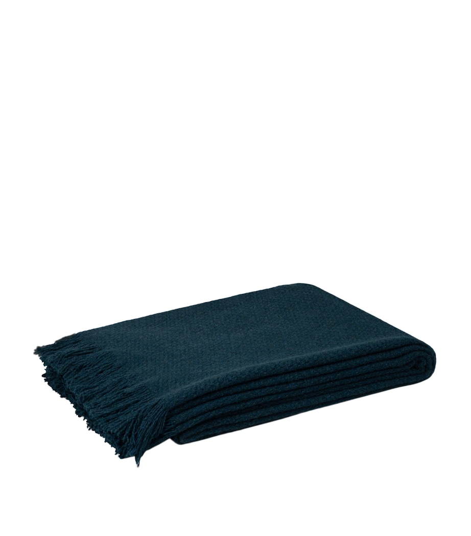 Begg x Co Cashmere Mossband Soul Throw (125cm x 195cm) Deep Sea Image 3