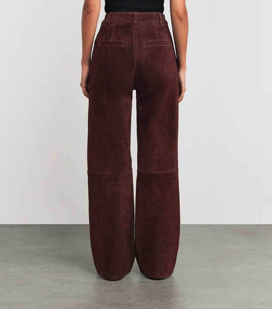 Sole Suede Straight Trousers SHIRAZ Image 4