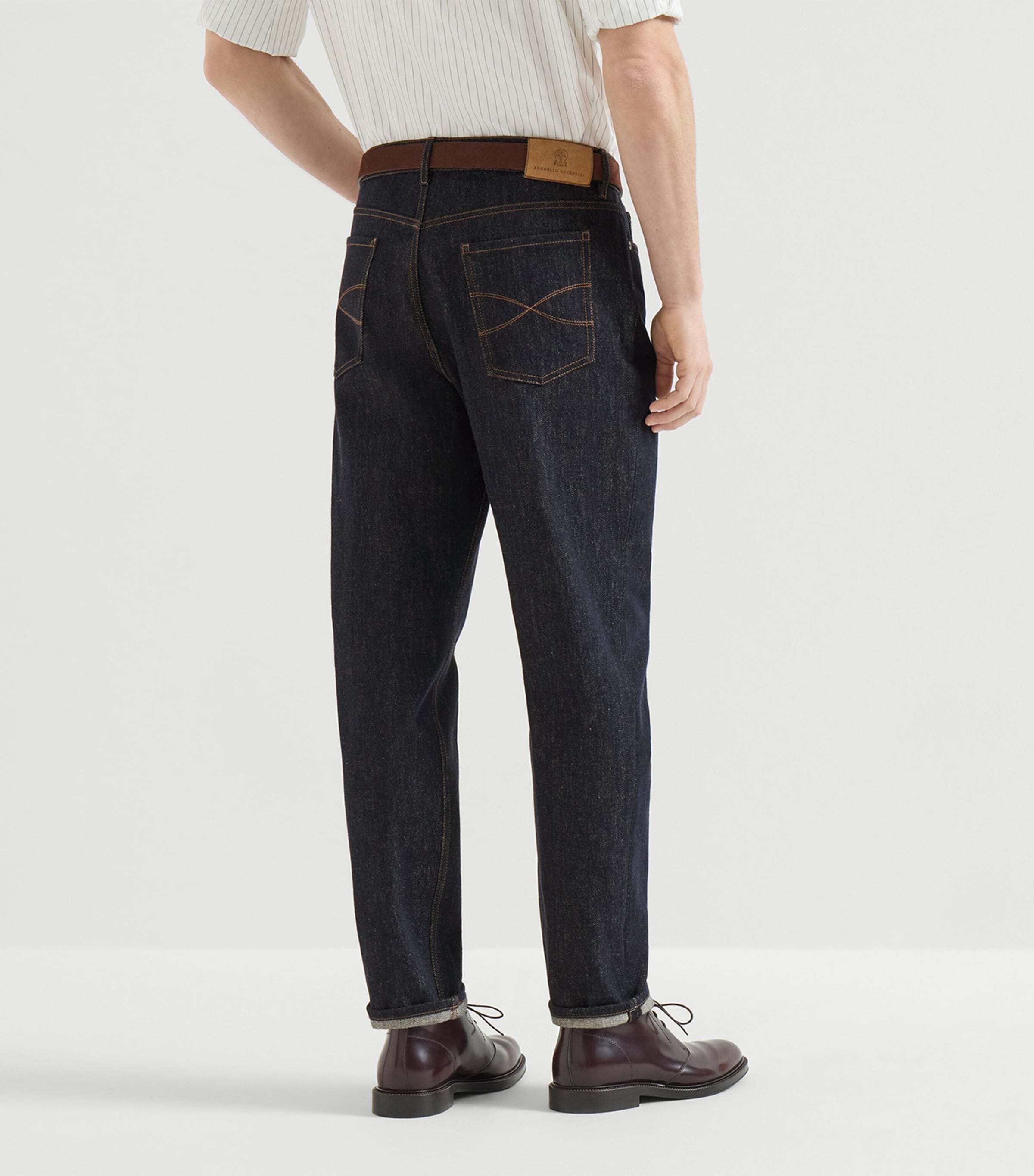 Brunello Cucinelli Mens Japanese Denim Jeans Image 5