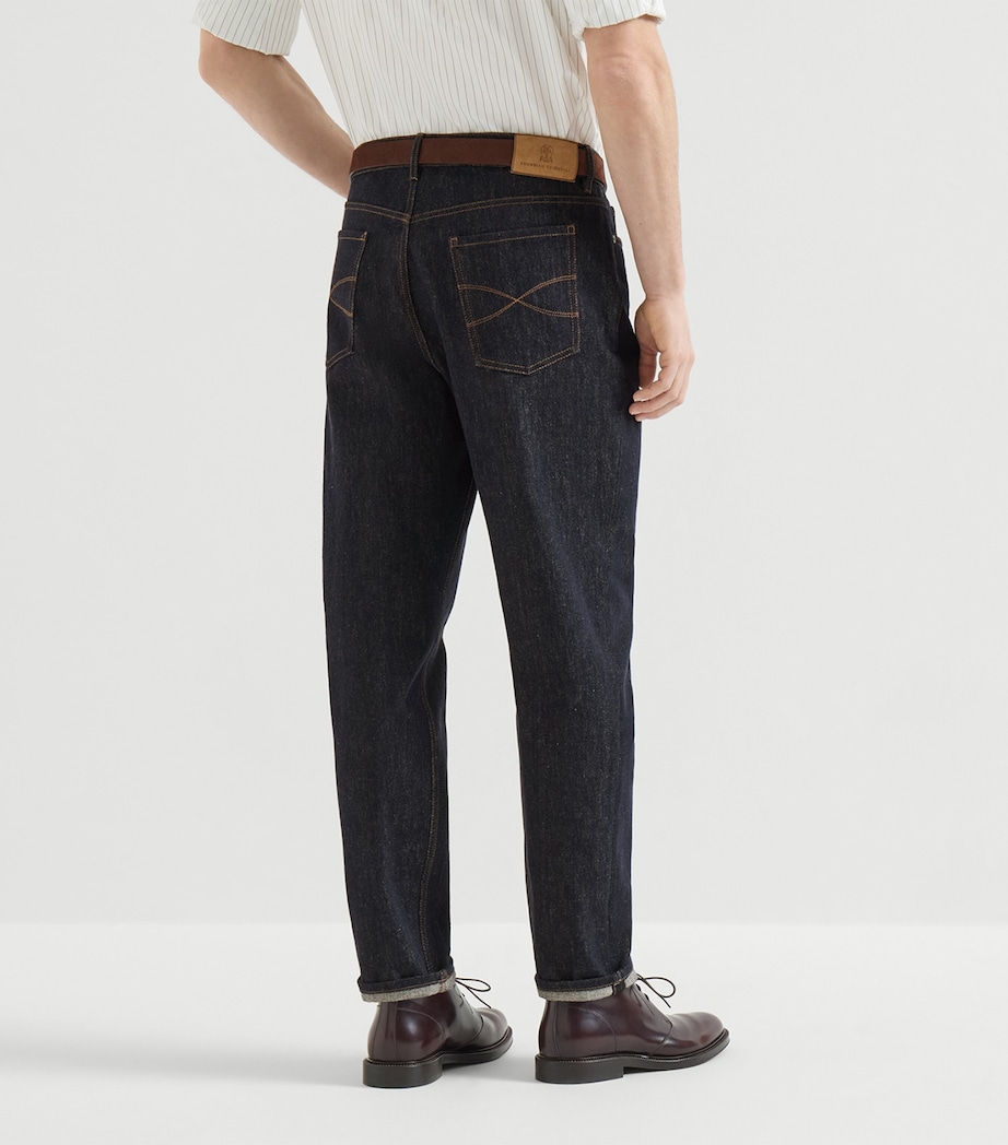 Brunello Cucinelli Mens Japanese Denim Jeans Image 5