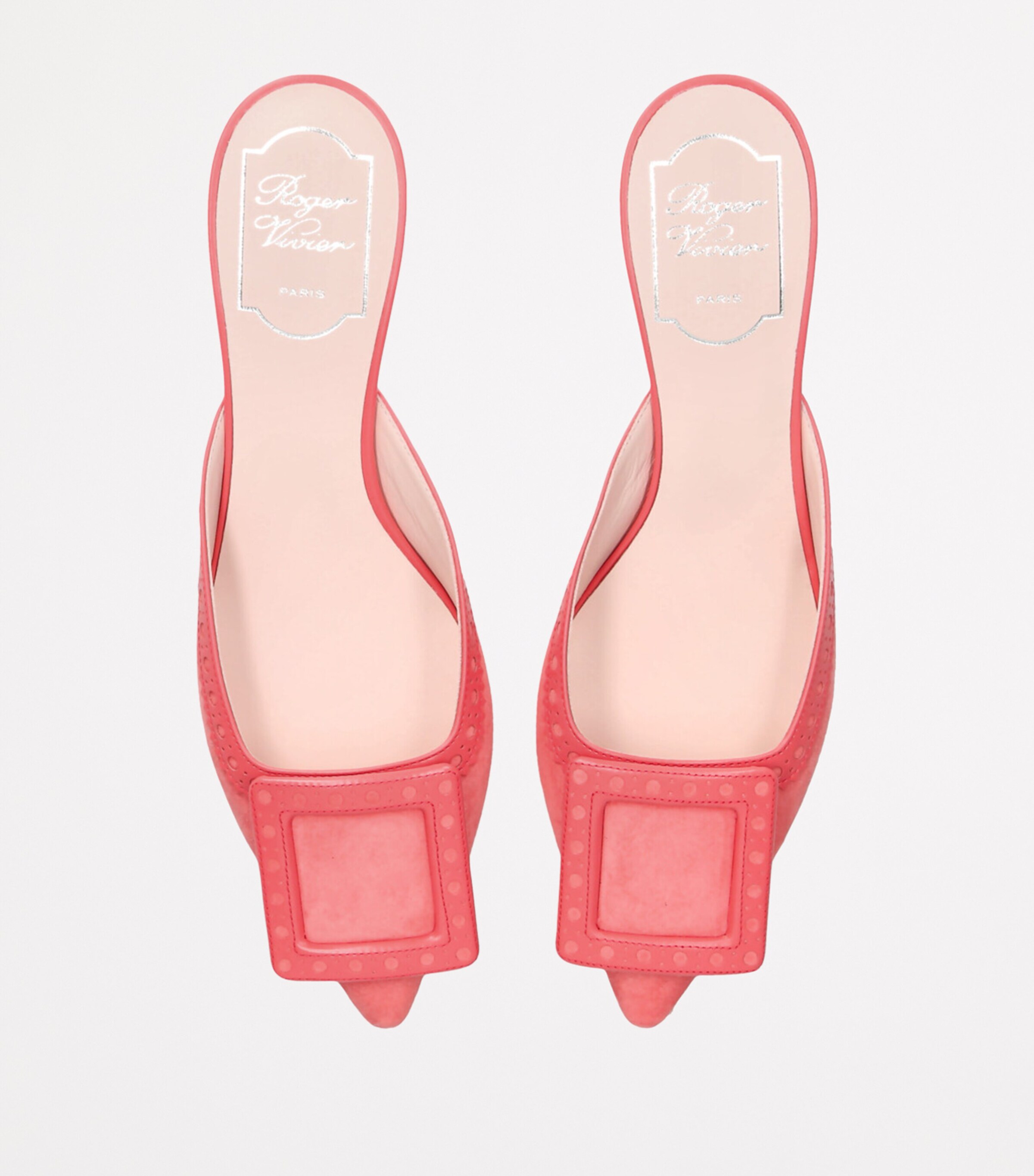 Leather Viv In The City Mules 45 PINK Image 4