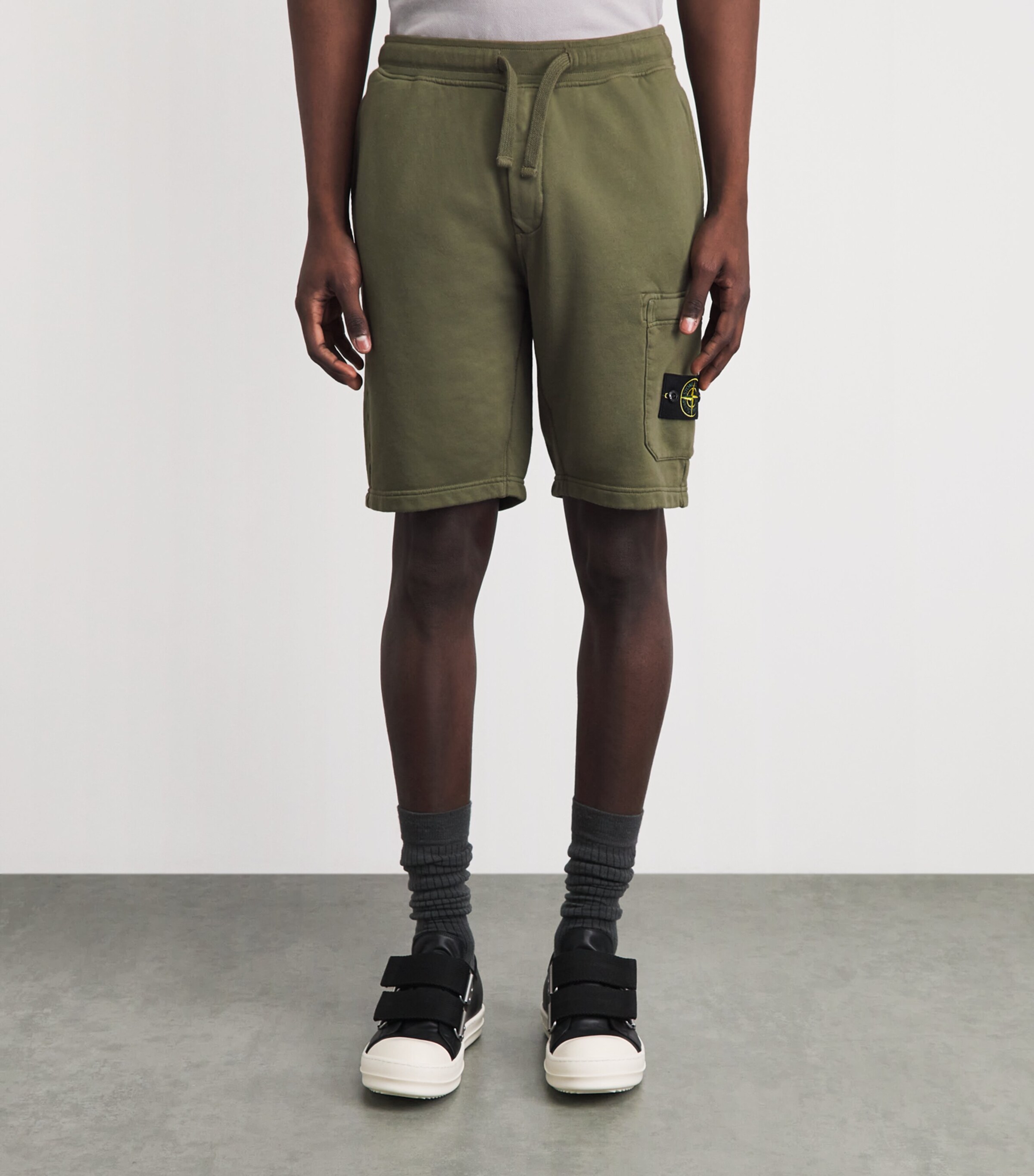 Stone Island Mens Organic Cotton Sweat Shorts Image 4