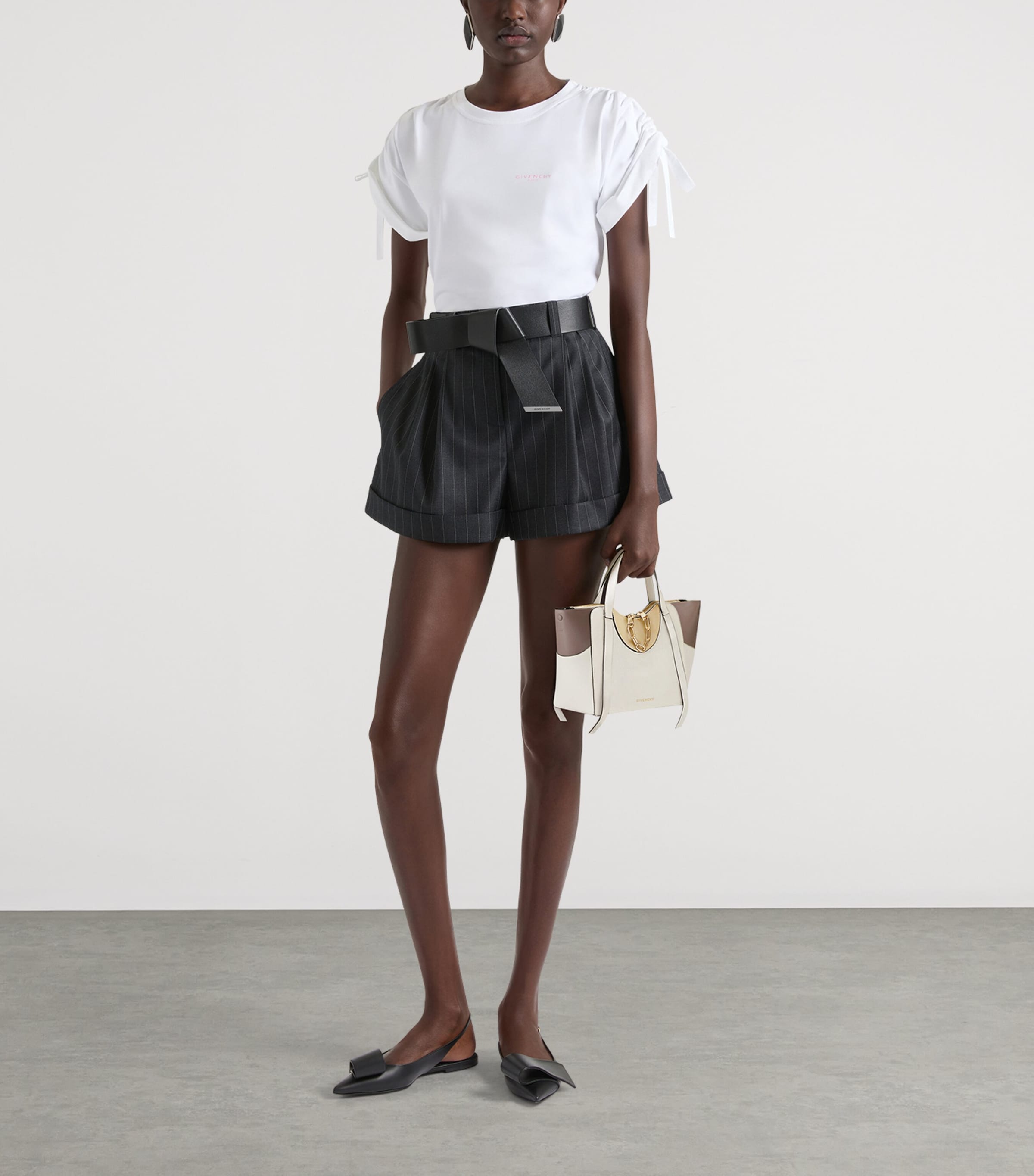 Givenchy Small Leather Snatch Top-Handle Bag Image 2