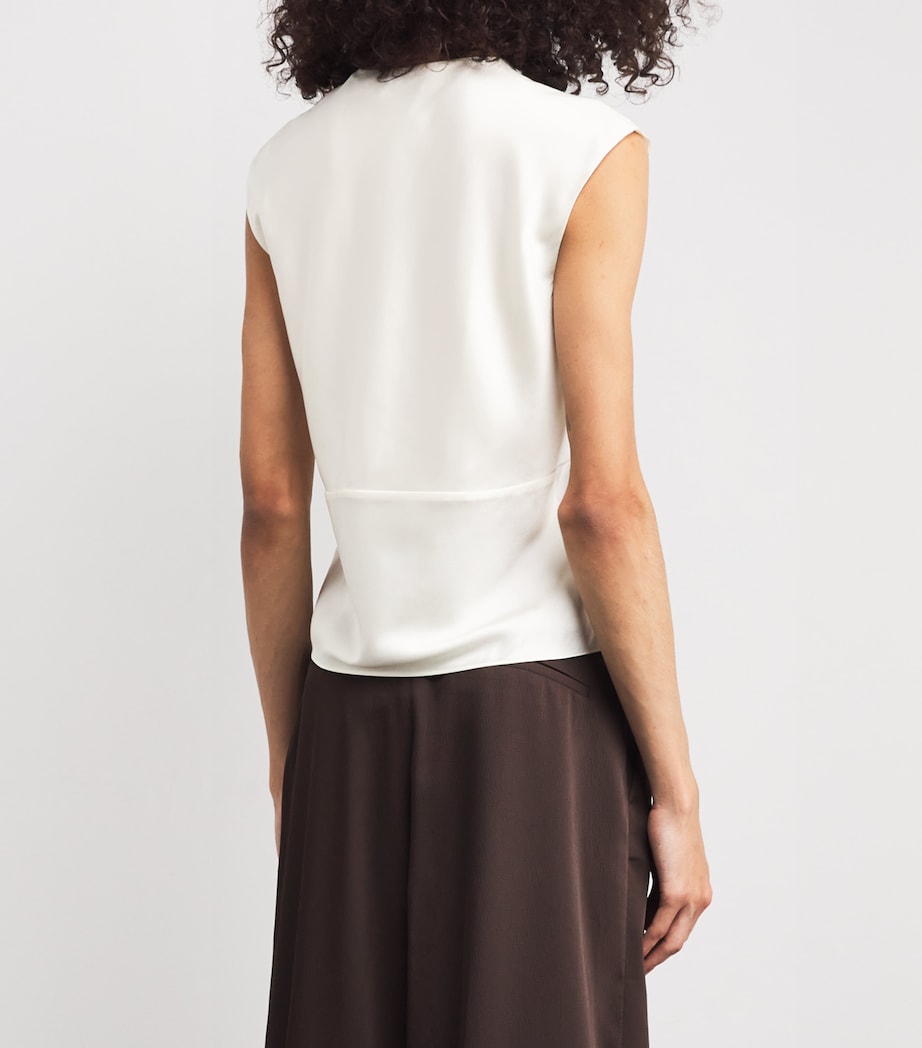 Stretch-Silk Sparrow Blouse W0097 DOVE Image 4