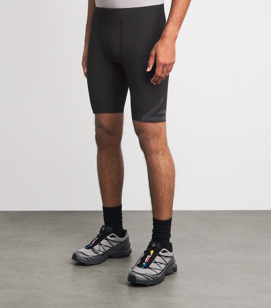Represent 247 Mens 247 Ghost Half Tight Shorts Jet Black Image 4
