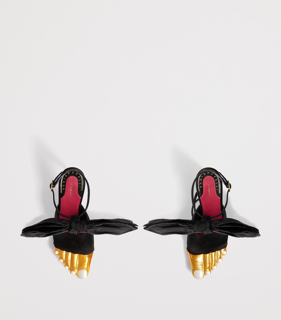 Schiaparelli Trompe-l'Oeil Heeled Sandals 105 Black Image 3