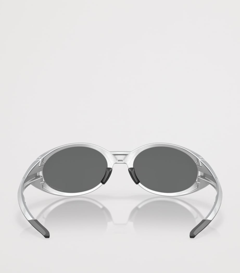 Oakley Eye Jacket Redux Oval Sunglasses Silver Image 4