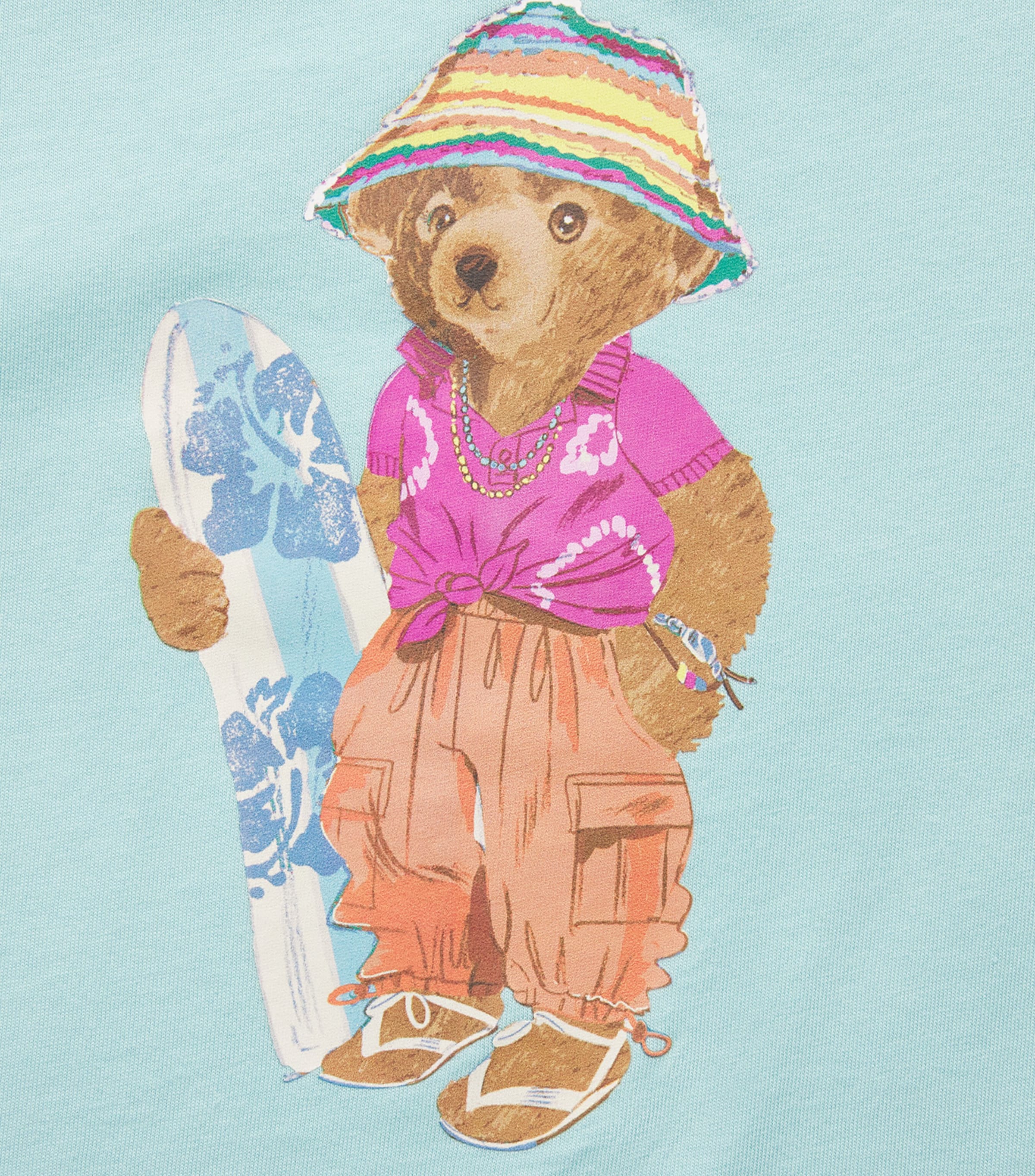 Ralph Lauren Kids Cotton Polo Bear T-Shirt (2-6 Years) Parakeet Image 3
