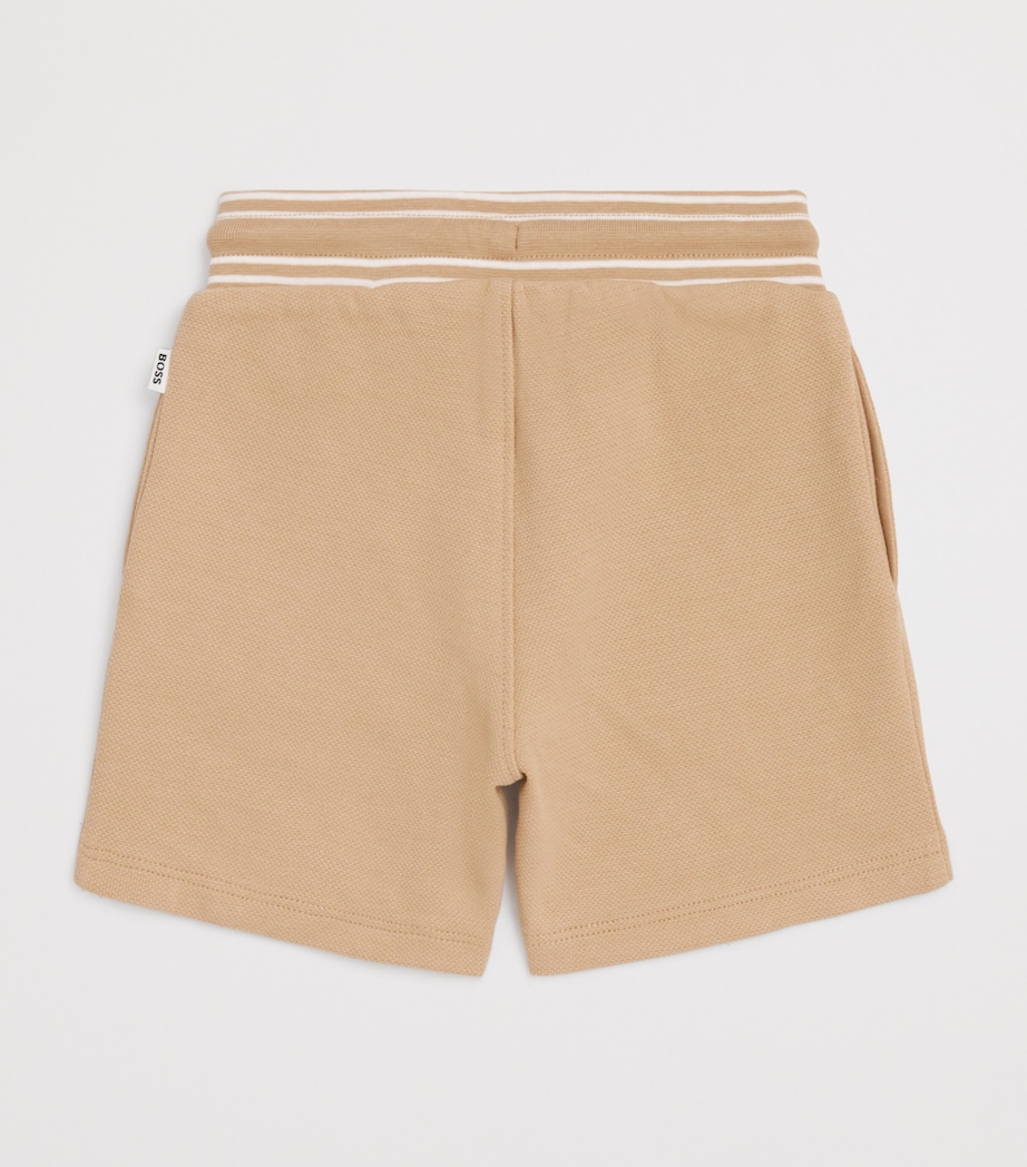 Cotton Piqué Sweat Shorts (3-36 Months) 249STONE Image 2