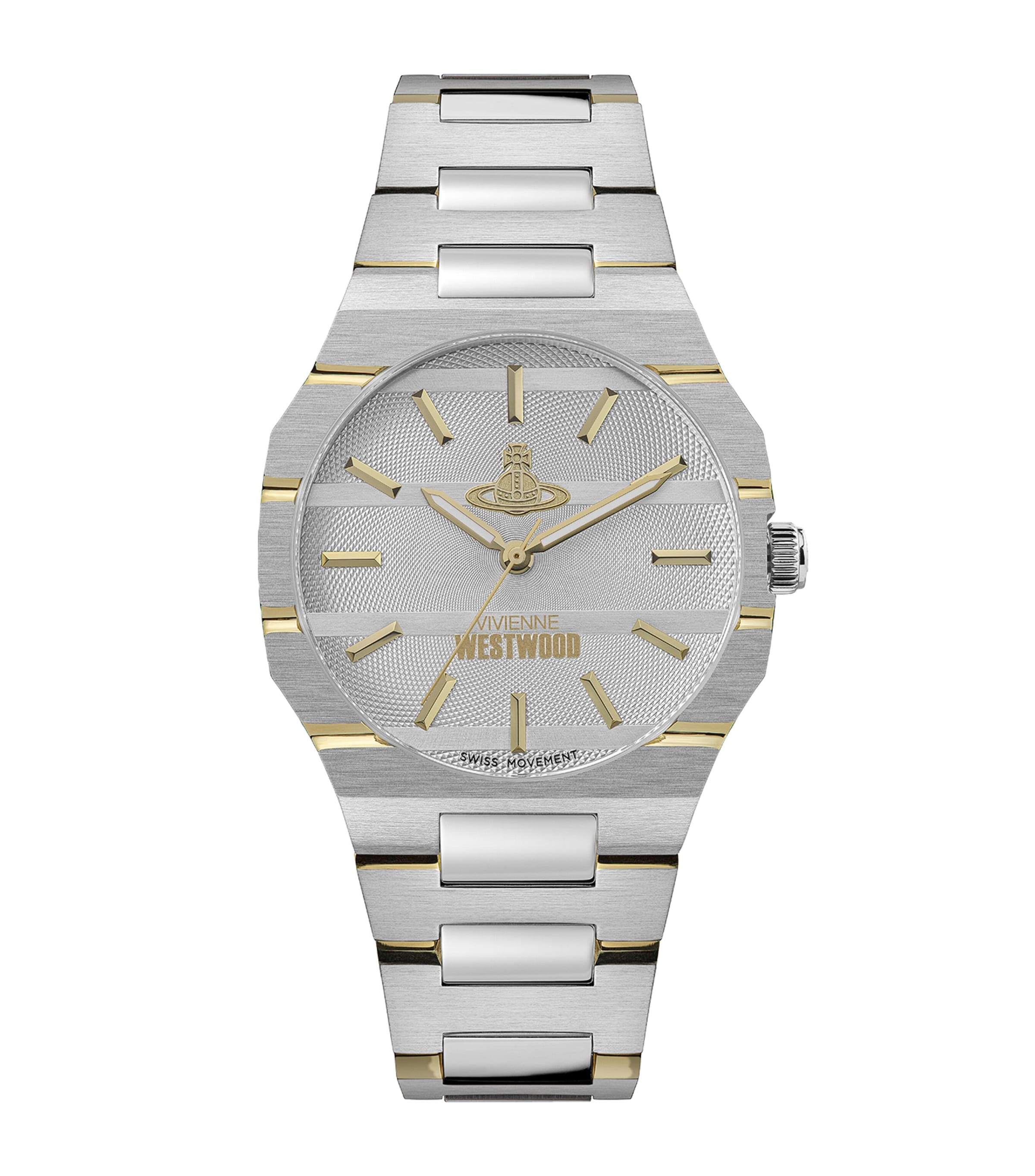 Vivienne Westwood Stainless Steel The Bank Watch In Silver