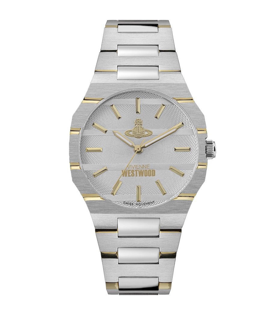 Stainless Steel The Bank Watch 35mm SILVER Image 1