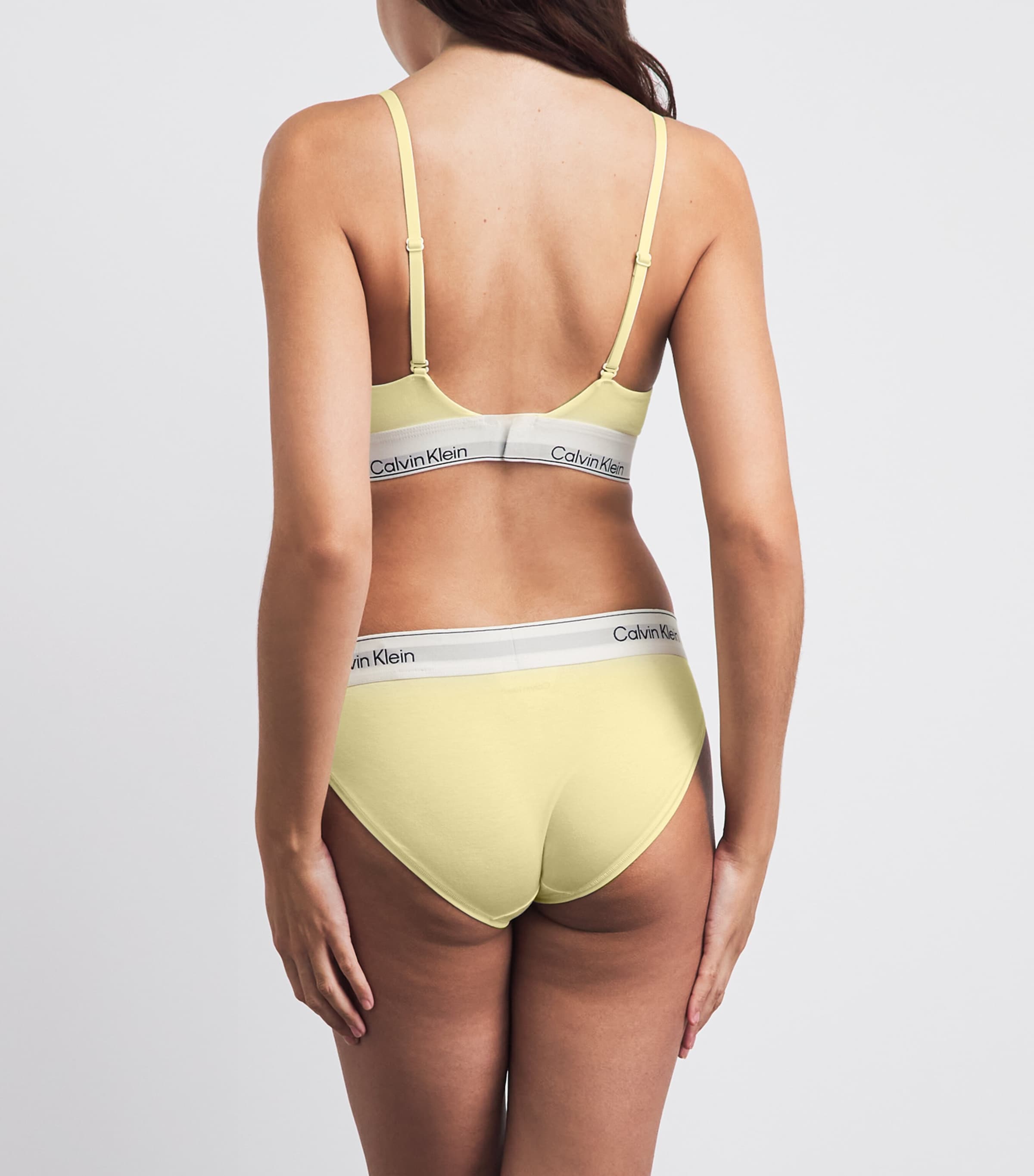 Calvin Klein Womens Cotton-Modal Icon Brazilian Briefs Zrk/pear Sorbet Image 3