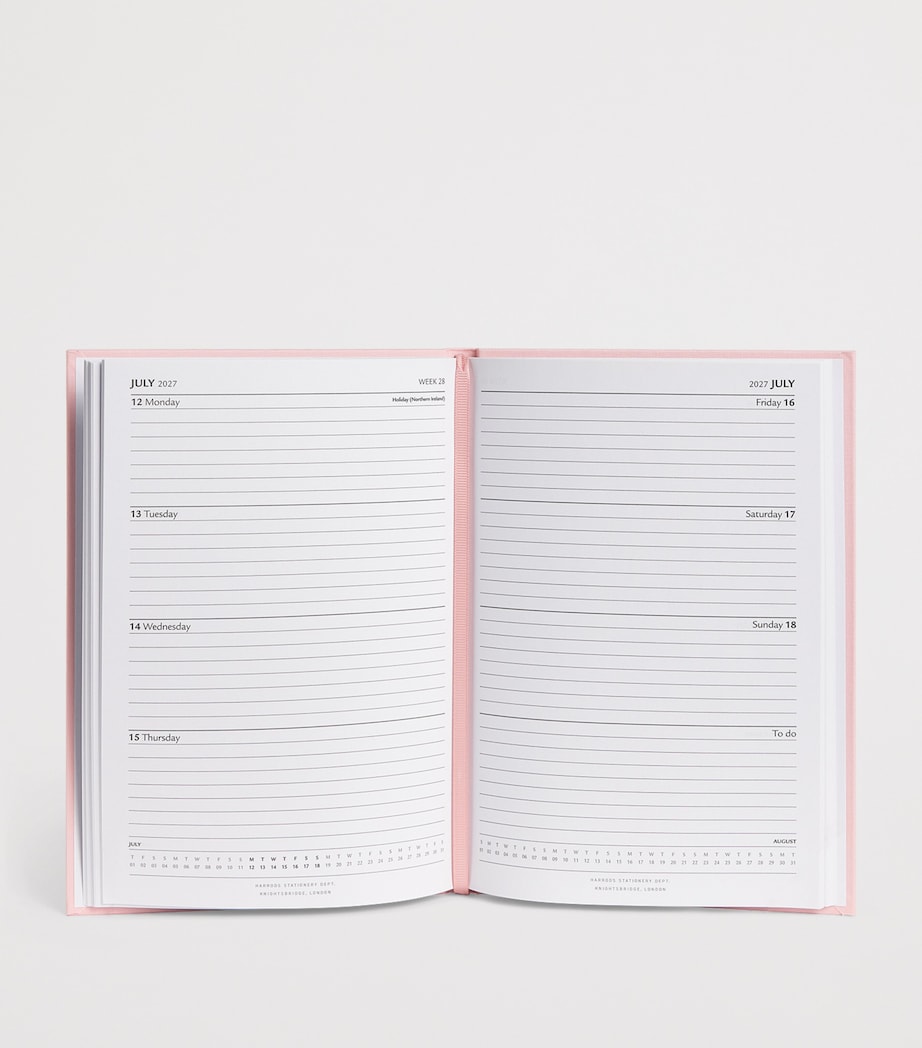Harrods A5 2027 Diary Pink Image 2