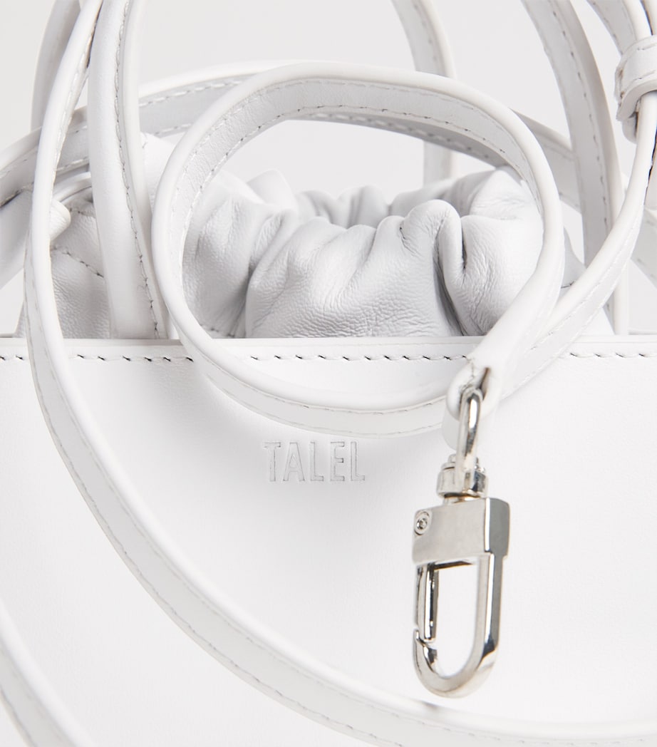 Talel Paris Small Leather Triangle Bag White Image 6