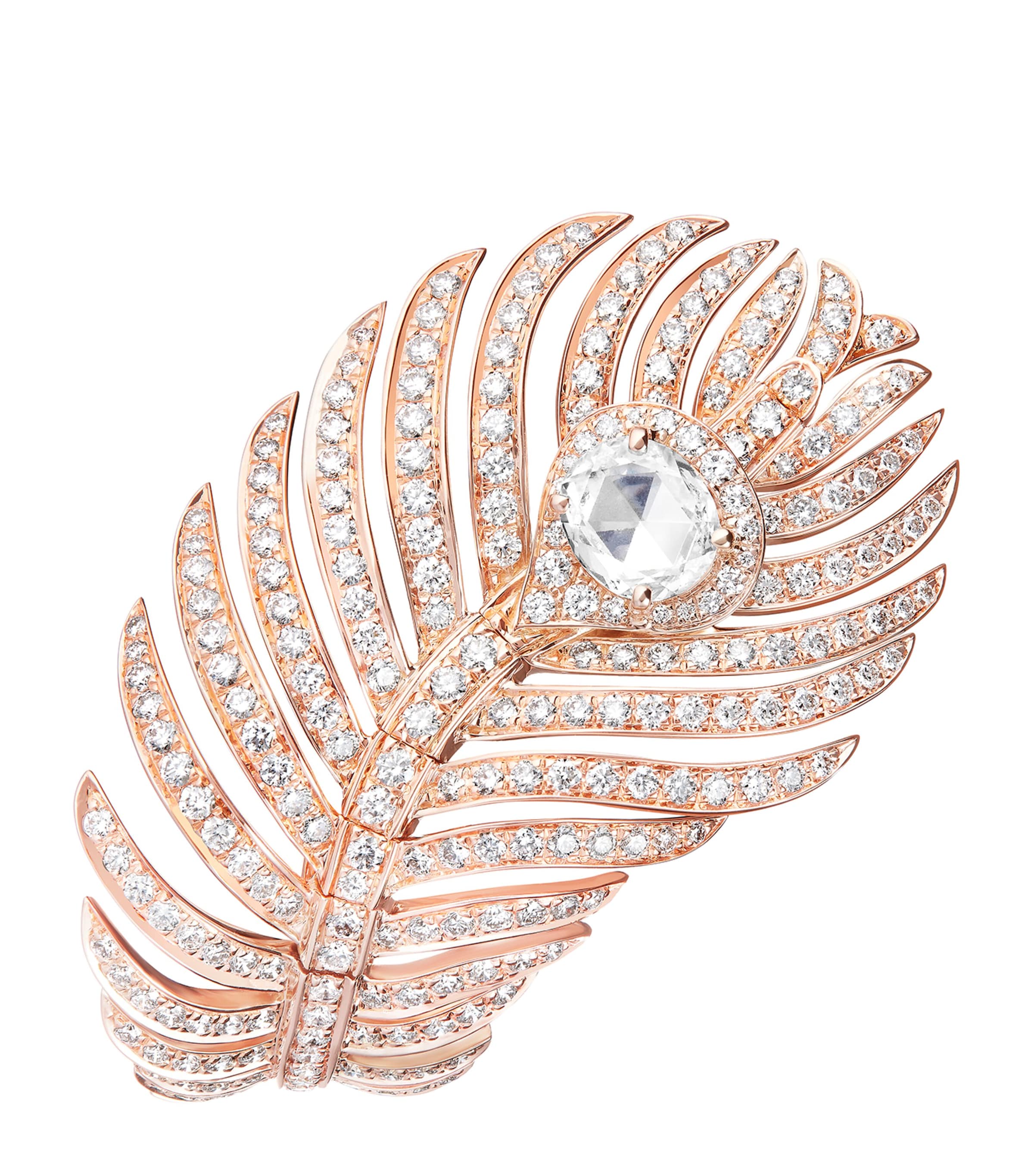 Rose Gold and Diamond Plume de Paon Ring ROSE GOLD Image 2