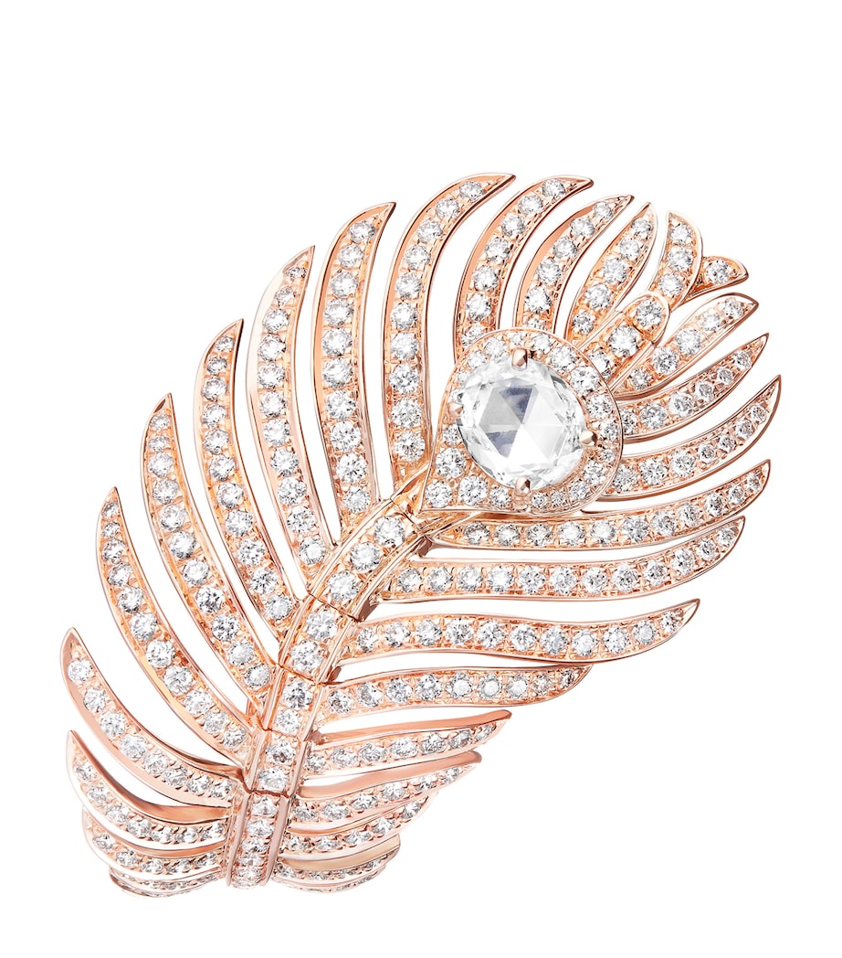 Rose Gold and Diamond Plume de Paon Ring ROSE GOLD Image 2