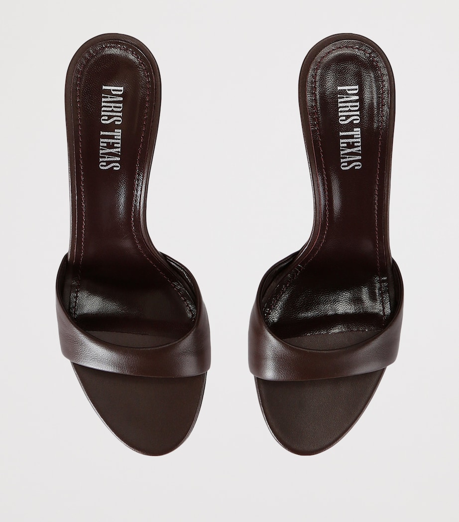 Nappa Leather Lidia Mules 70 BROWN Image 4