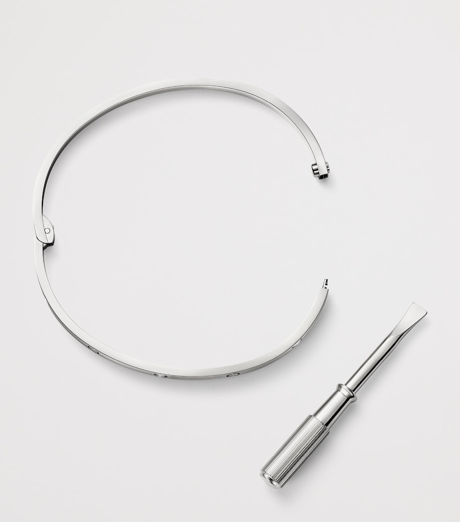 Cartier Small White Gold and Diamond LOVE Bracelet White Gold Image 6