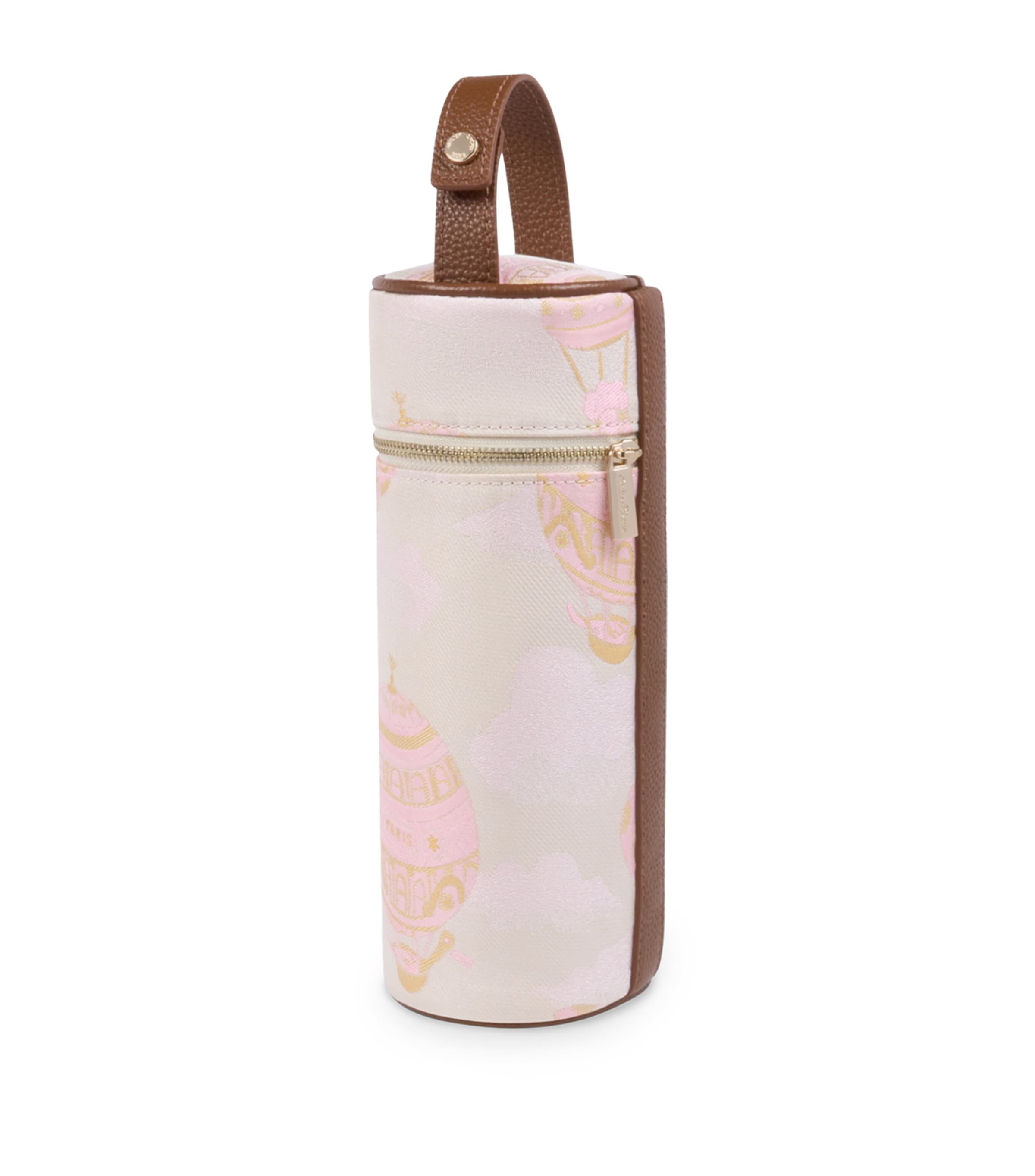 Atelier Choux Jacquard Bottle Case Pink Hot Air Balloon Image 1