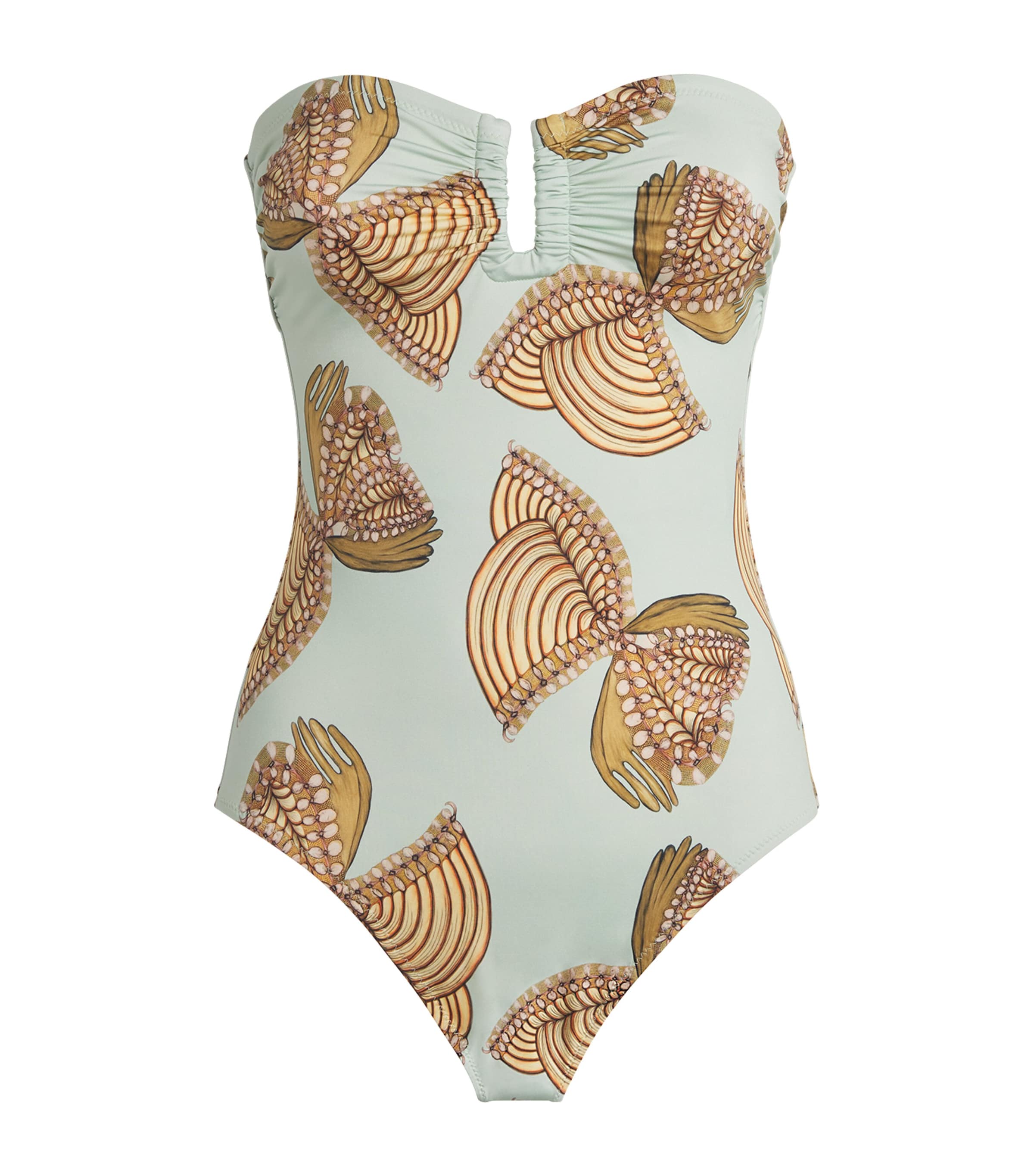 Monterey Strapless Swimsuit WATER BLOSSOMS Image 1