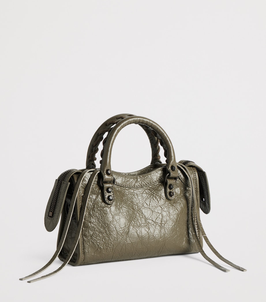 Balenciaga Crinkled Lambskin Nano Le City Top-Handle Bag Image 5
