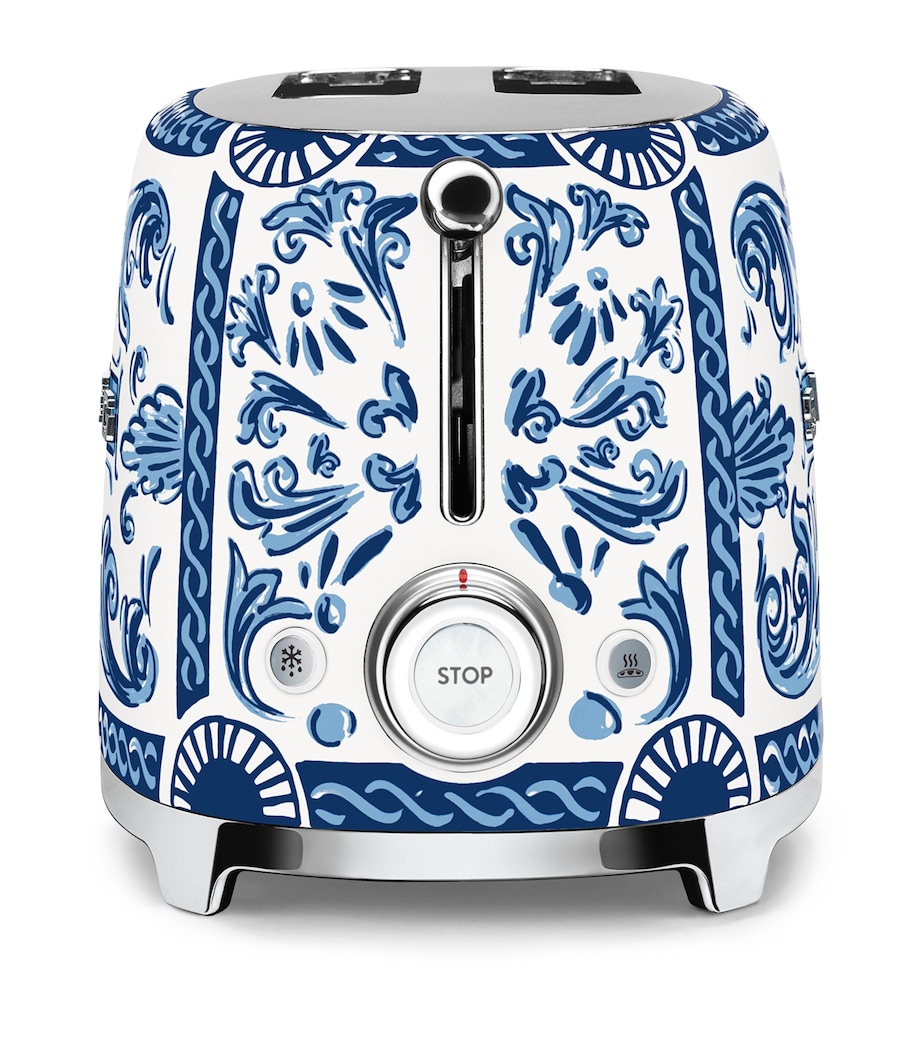 x Dolce & Gabbana Blu Mediterraneo 2-Slice Toaster WHITE & BLUE Image 8