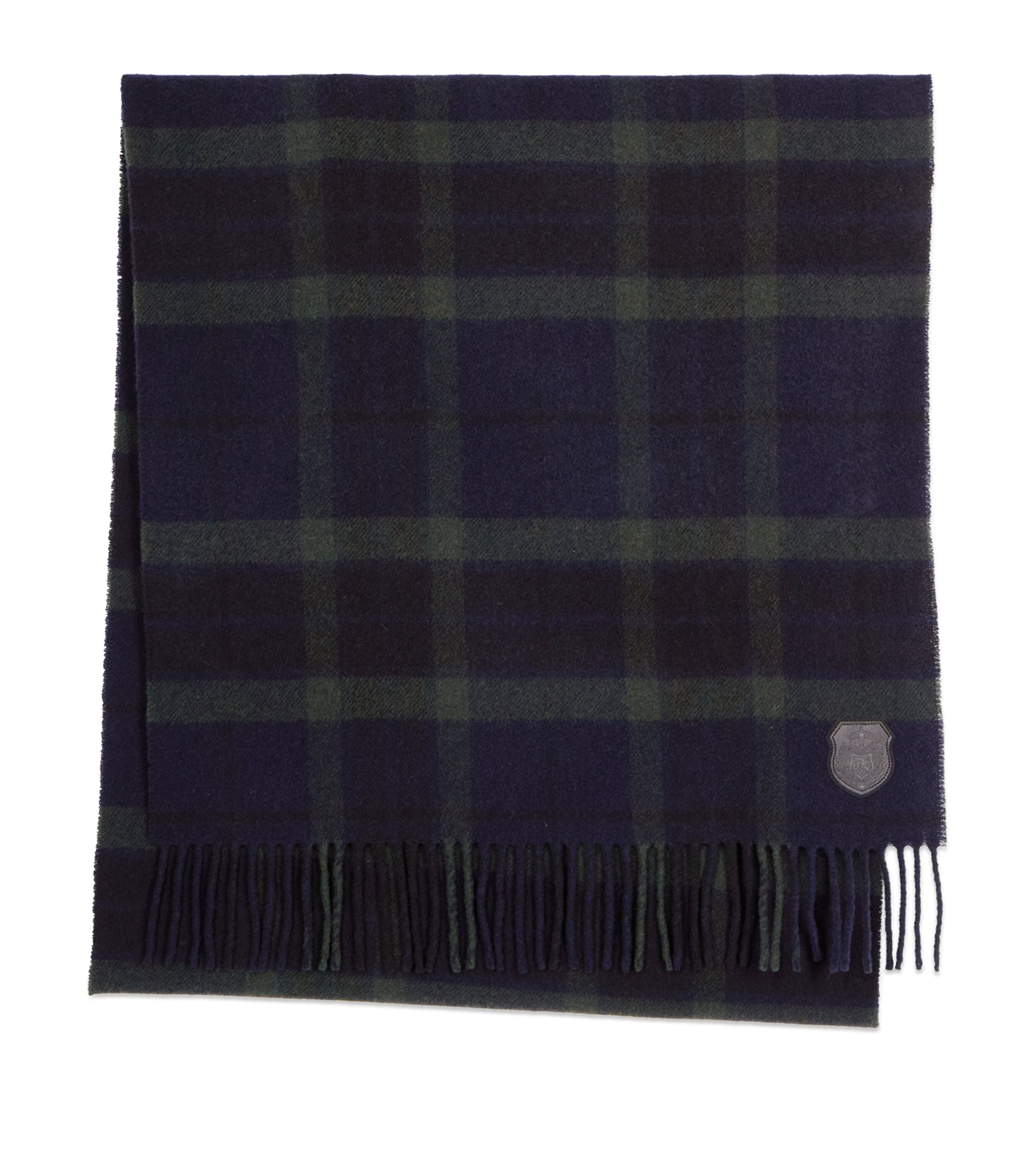 The Kooples Wool Check Scarf In Green