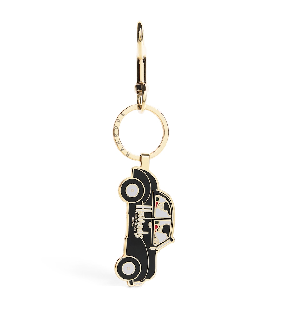 Metal Black Cab Keyring BLACK Image 1