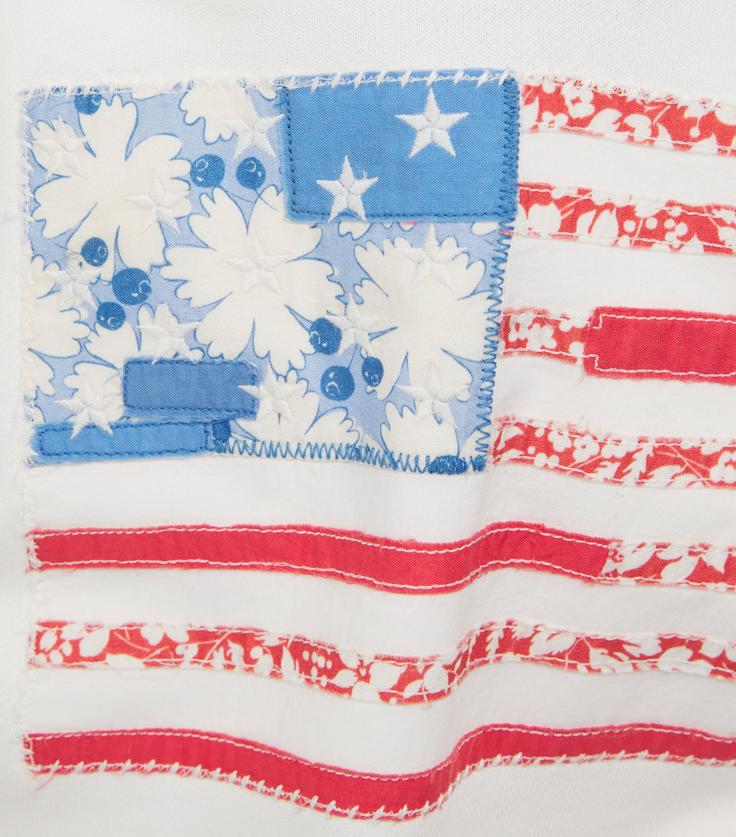 Ralph Lauren Kids Cotton Printed Flag Hoodie (6-14 Years) White Image 3