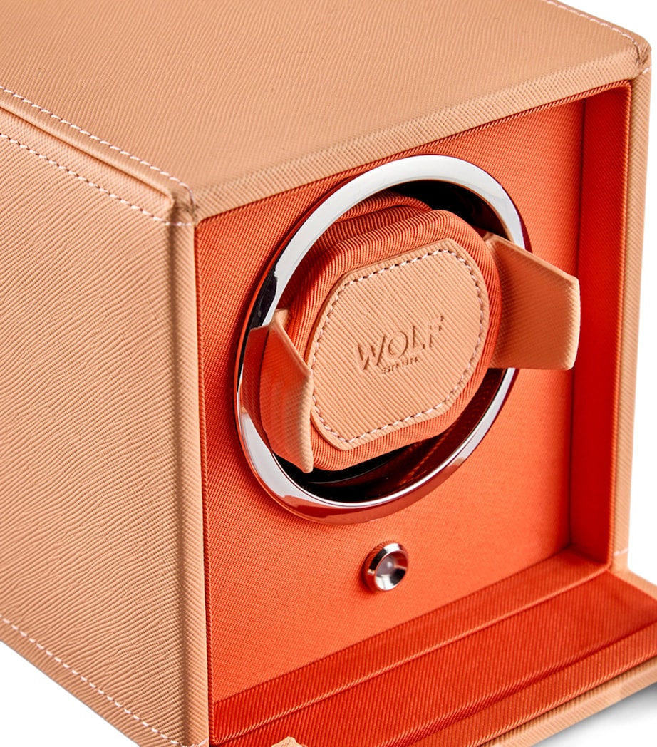 WOLF Cub Watch Winder with Cover Seltzer Peach/orange Image 5