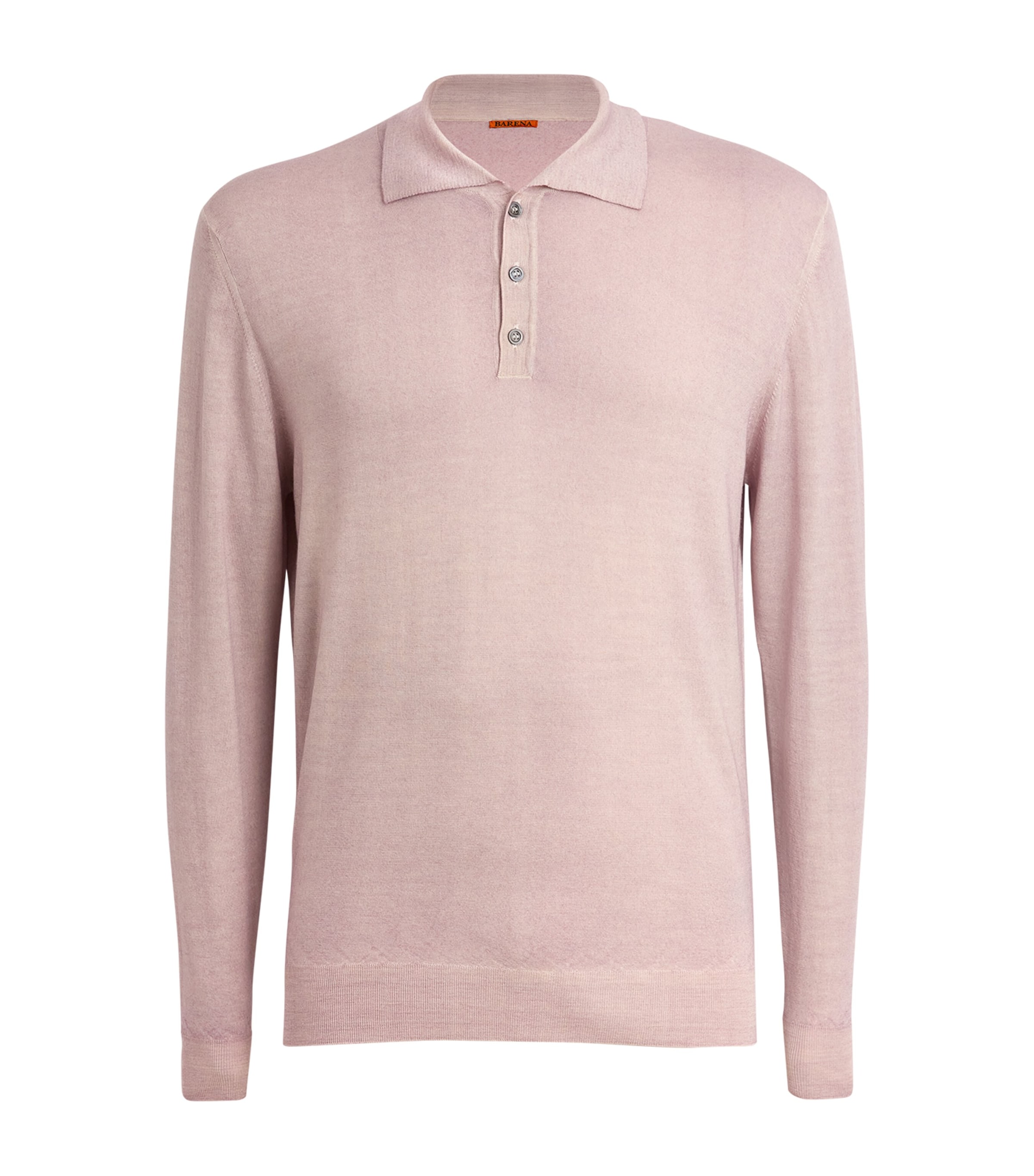 Barena Venezia Extra-fine Merino Wool Polo Shirt In Pink