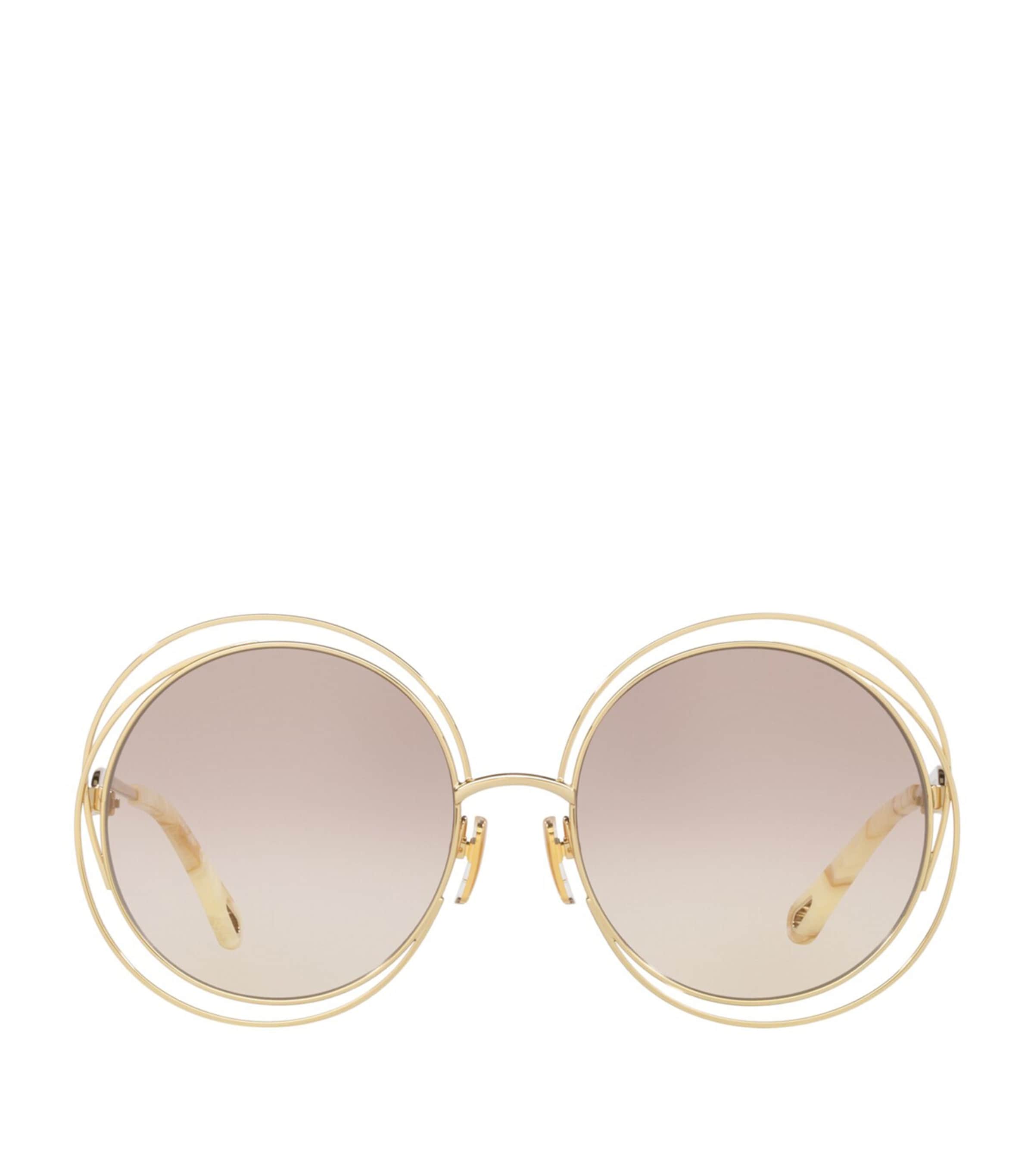 Chloé Womens Gold Ch0045s Round-frame Metal Sunglasses In Gold