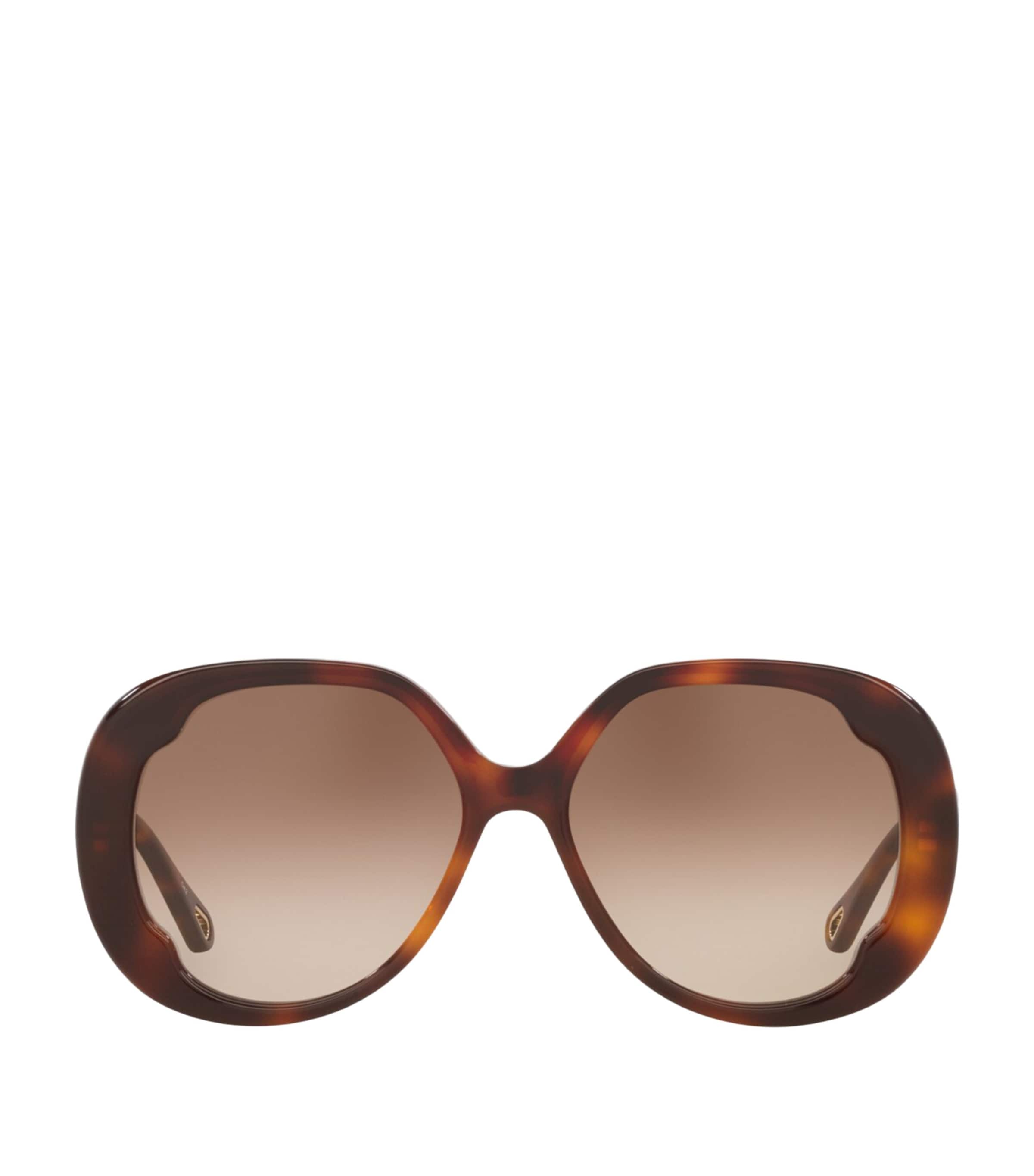 Chloé Oversized Round Sunglasses In Black