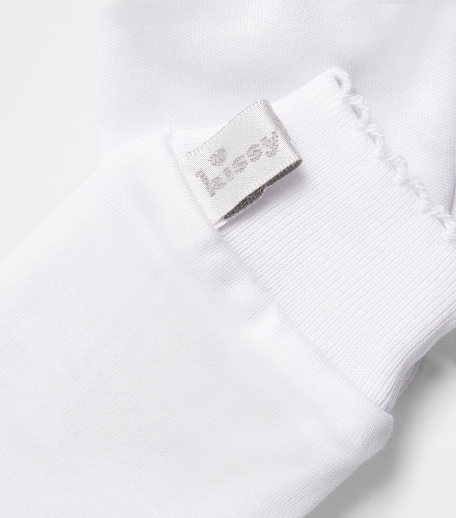 Pima Cotton Mittens K185 WHT/WHITE Image 2