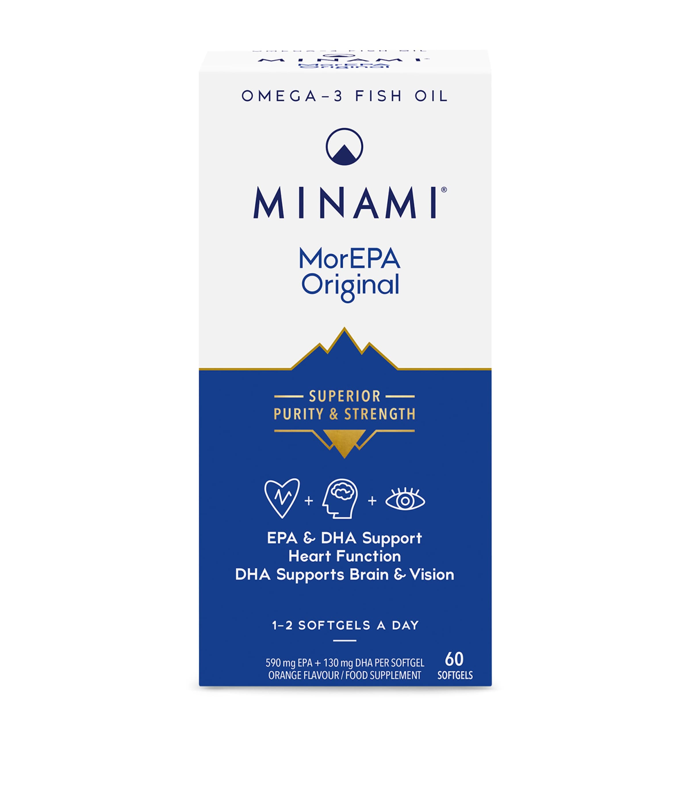 Minami Minami MorEPA Original (60 Softgel Tablets) | Health & Wellbeing | Vitamins & Supplements | Body Care | Beauty Supplements