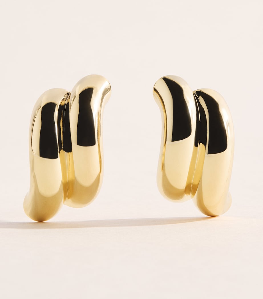 Eddie Borgo Gold-Plated Torsade Stud Earrings Gold Image 1