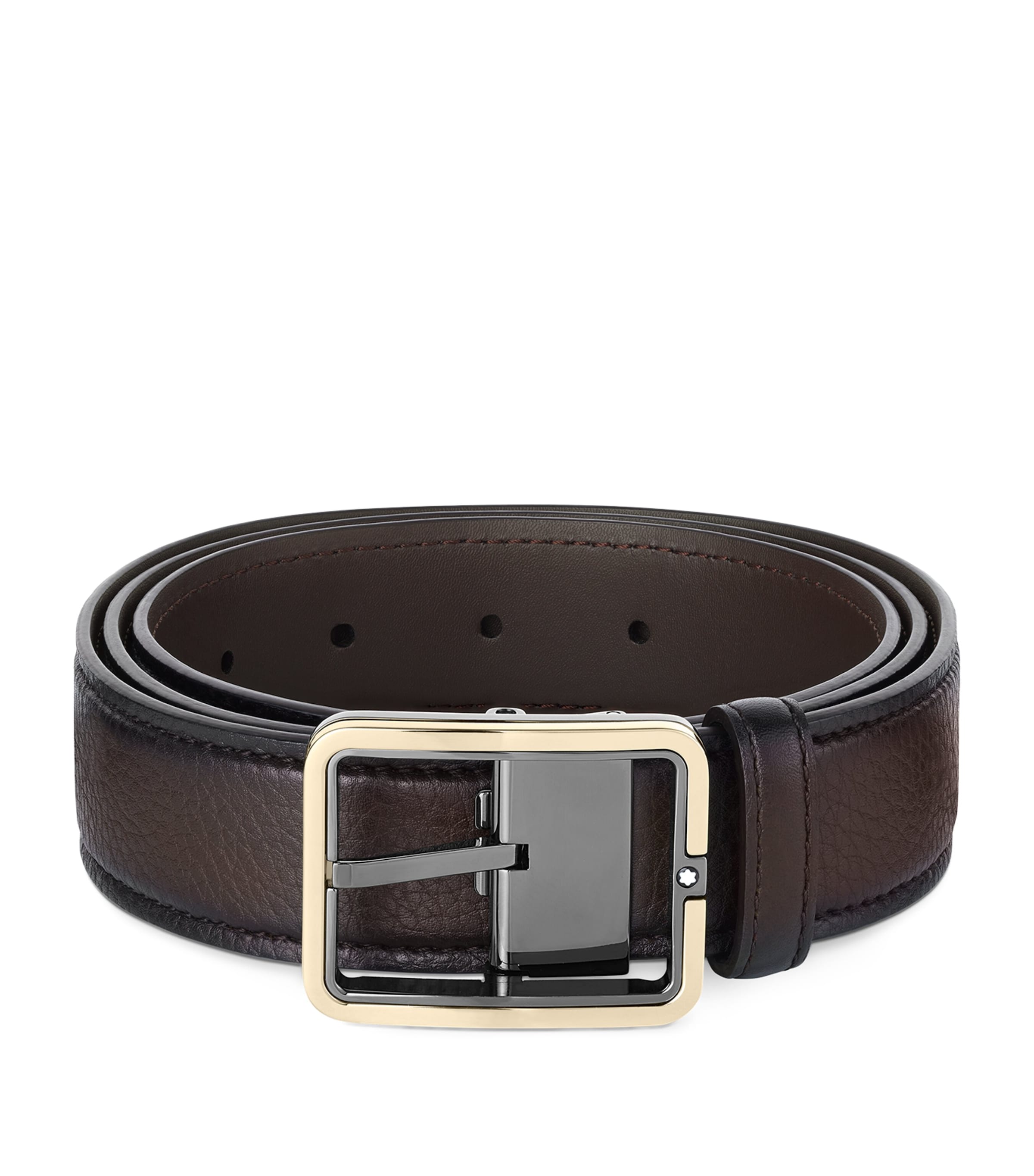 Shop Montblanc Leather Meisterstück Belt