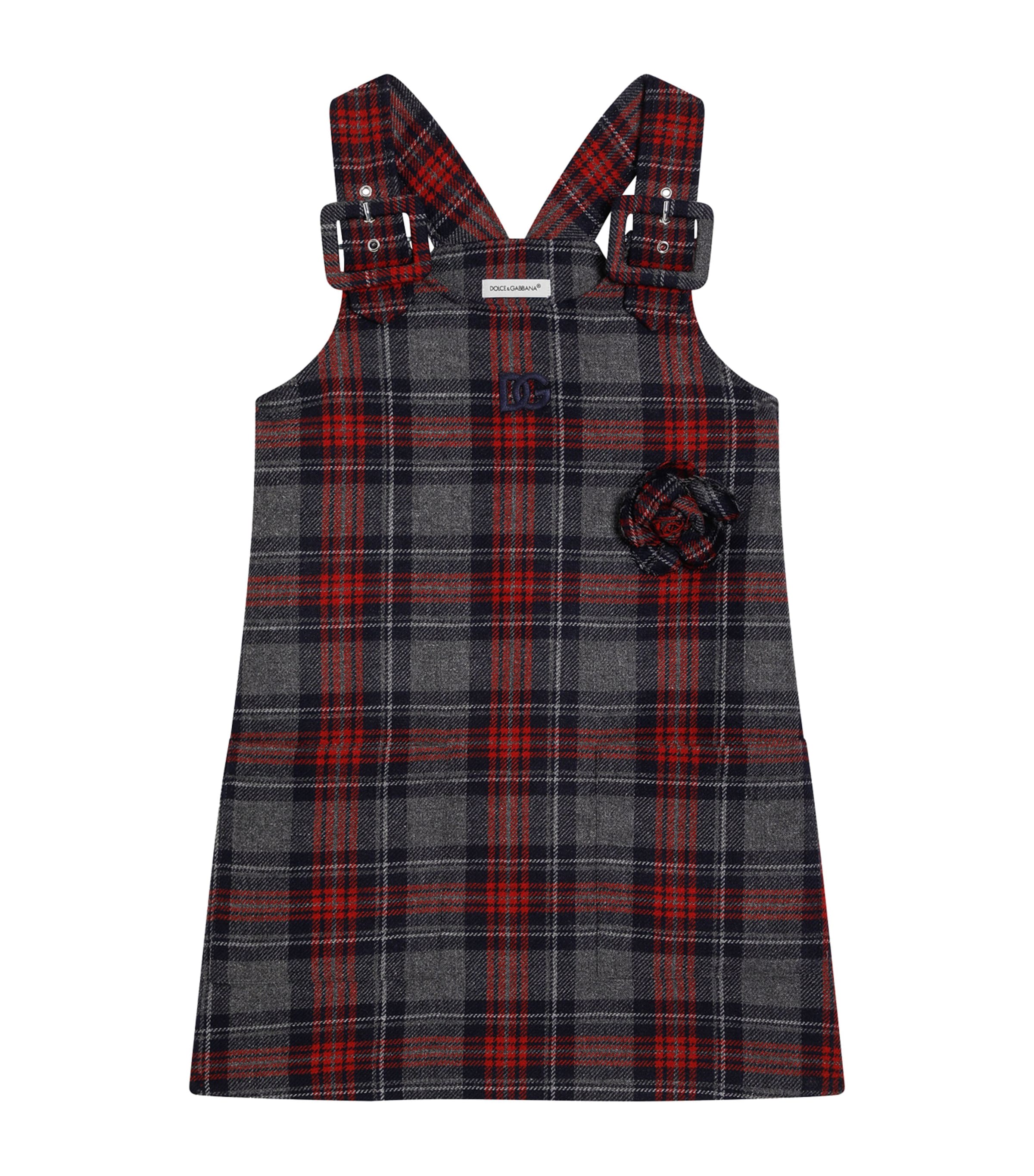 Dolce&Gabbana Kids Tartan Sleeveless Dress (8-12 Years) Check Tar Image 1