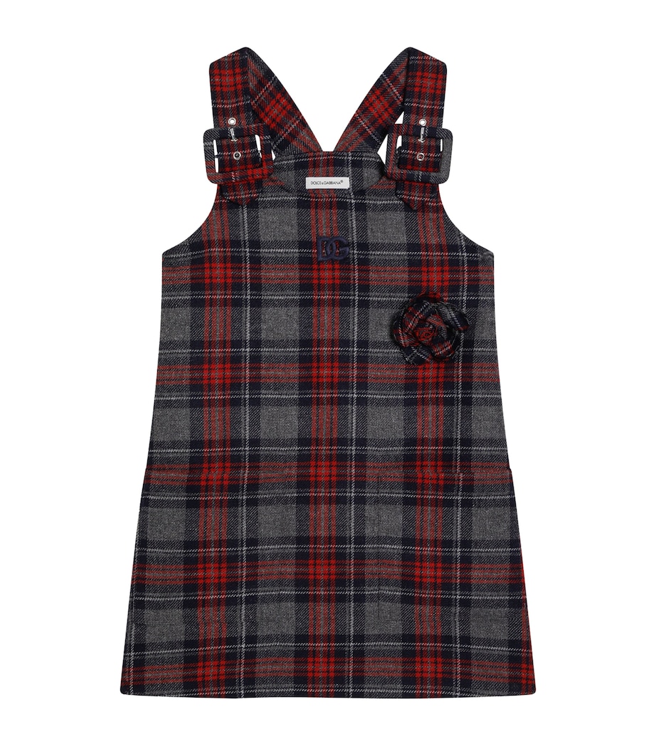 Dolce&Gabbana Kids Tartan Sleeveless Dress (8-12 Years) Check Tar Image 1