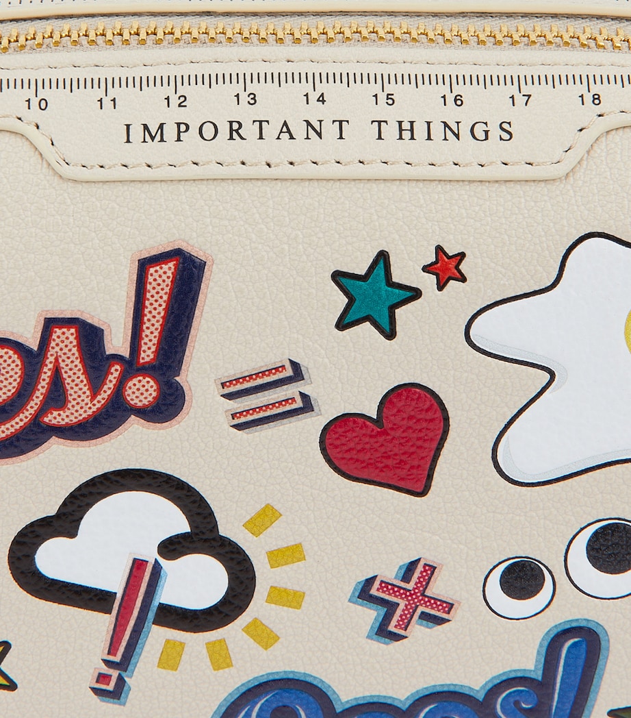 Leather Important Things Pouch CHALK Image 2