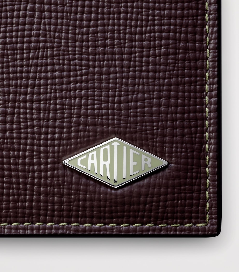 Cartier Leather Losange Card Holder Ebony/pistachio Image 4