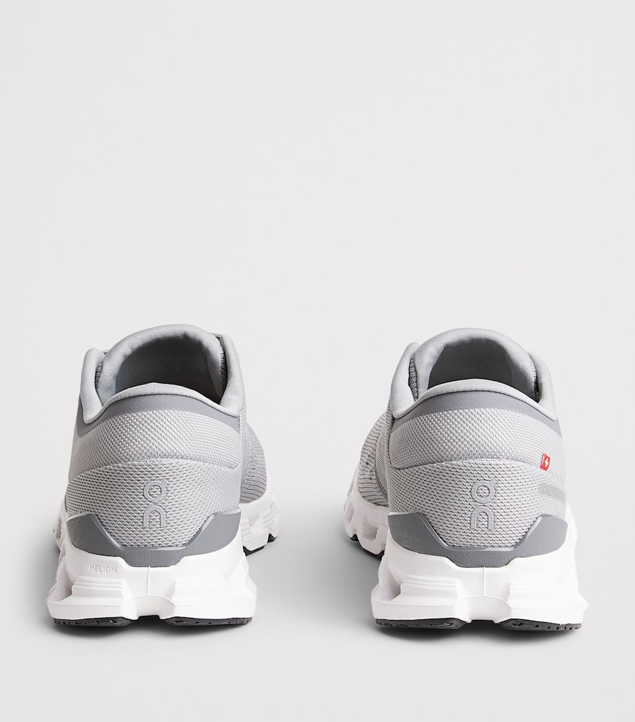 On Mens Cloud X 4 Trainers Alloy | Ivory Image 4