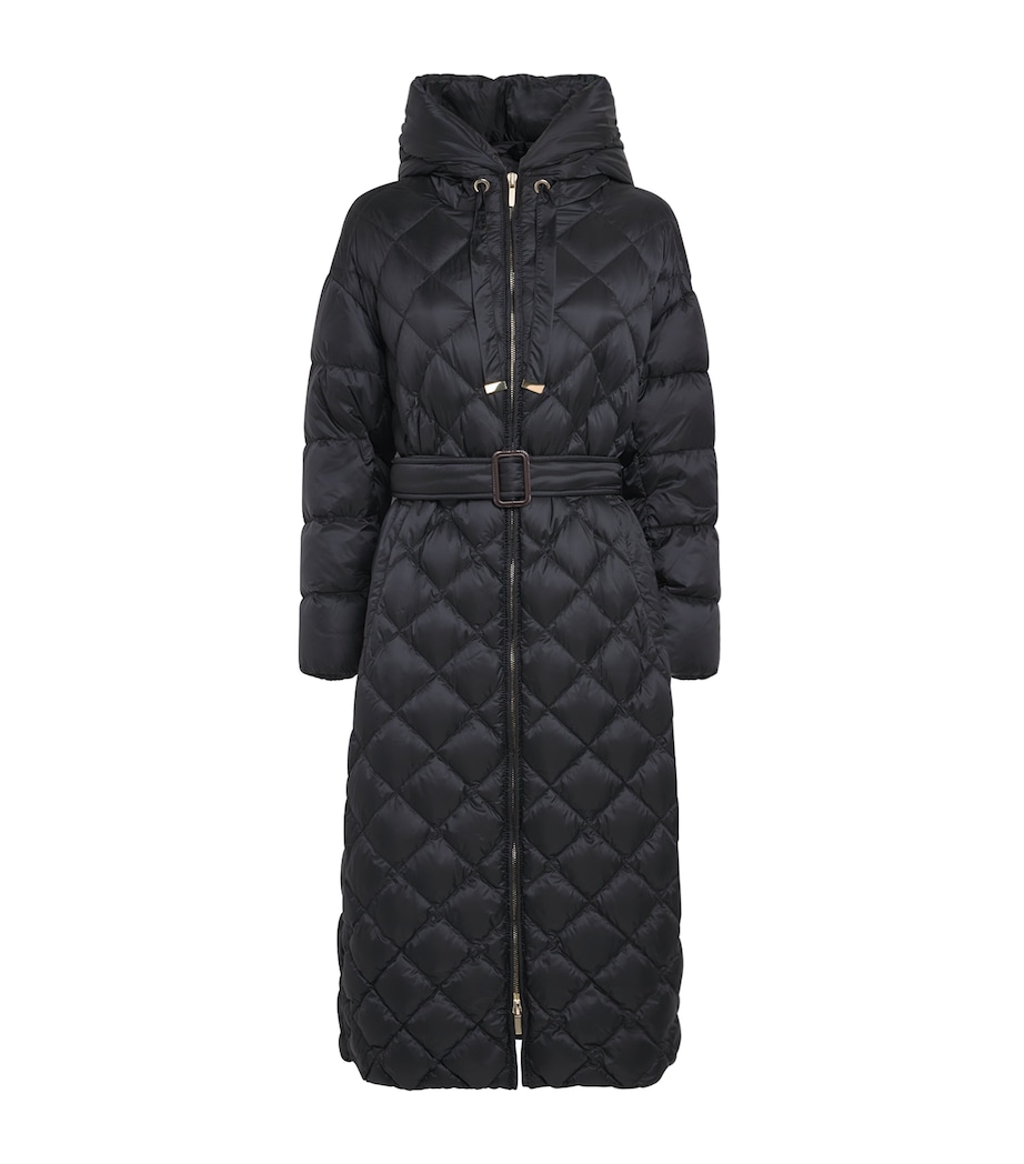 The Cube Quilted Down Parka Coat BLACK Image 1