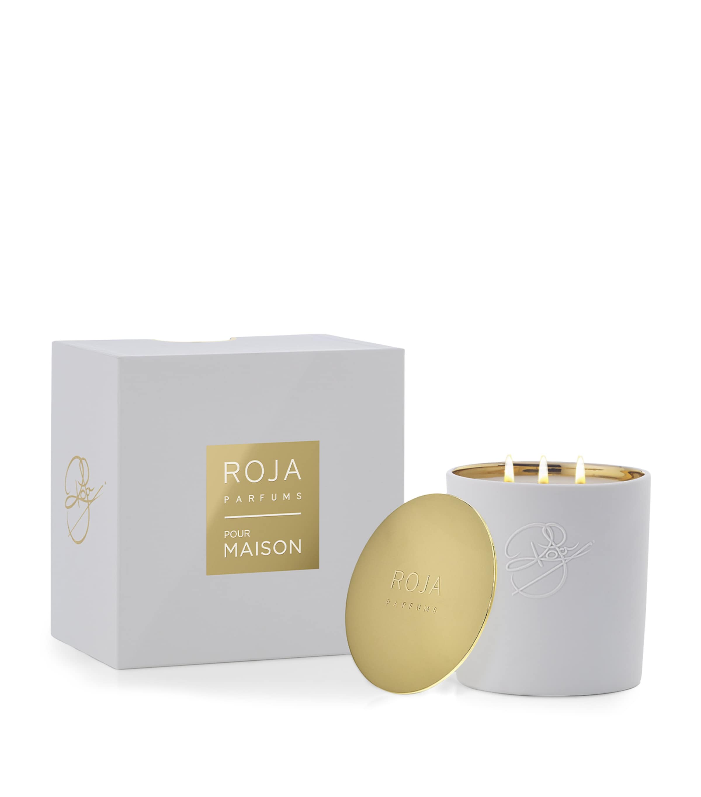 Rose de Mai 3-Wick Candle (1kg) WHITE Image 2